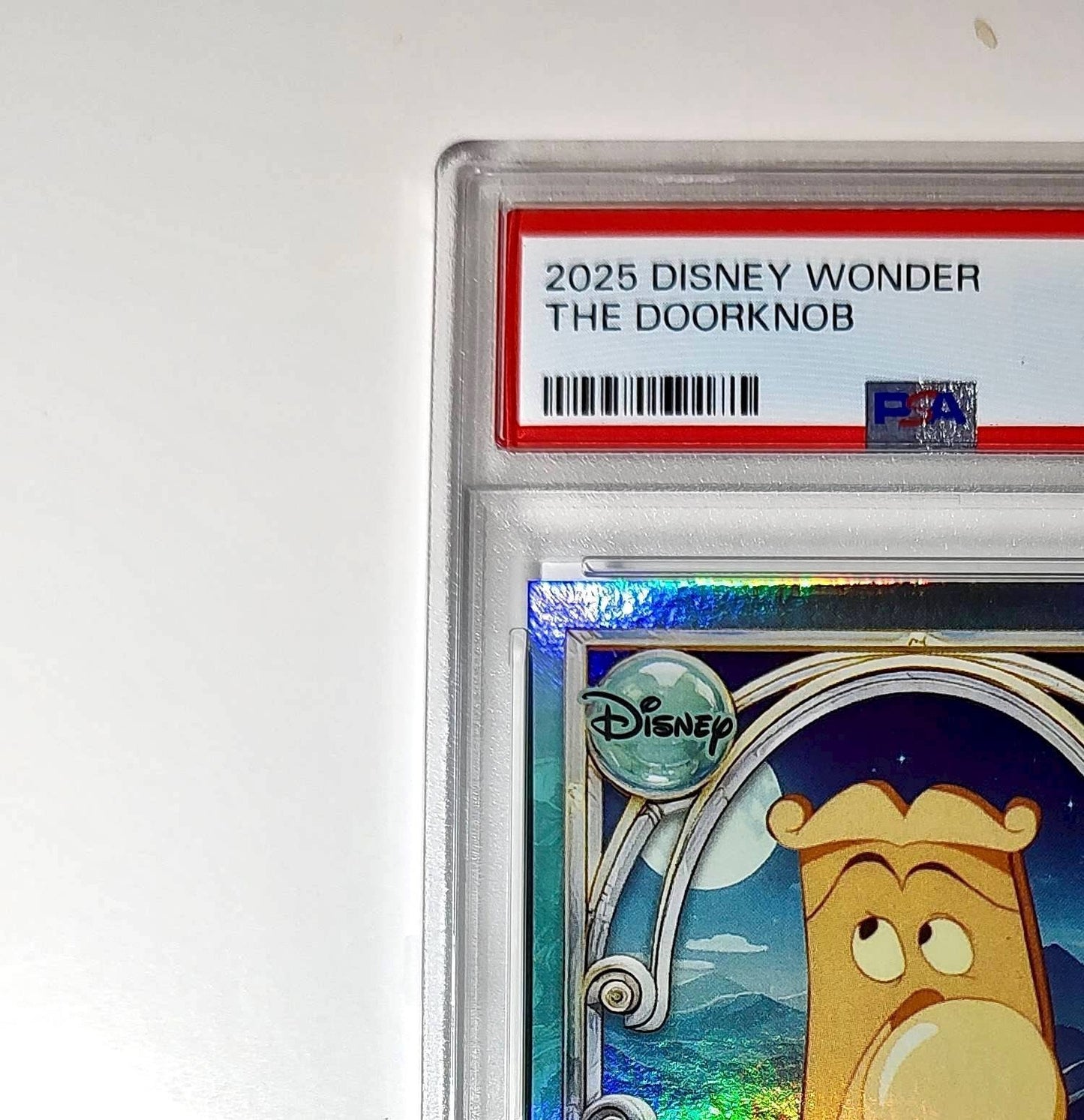 The Doorknob 2025 Topps Disney #117 Diamond Card Alice in Wonderland PSA 9