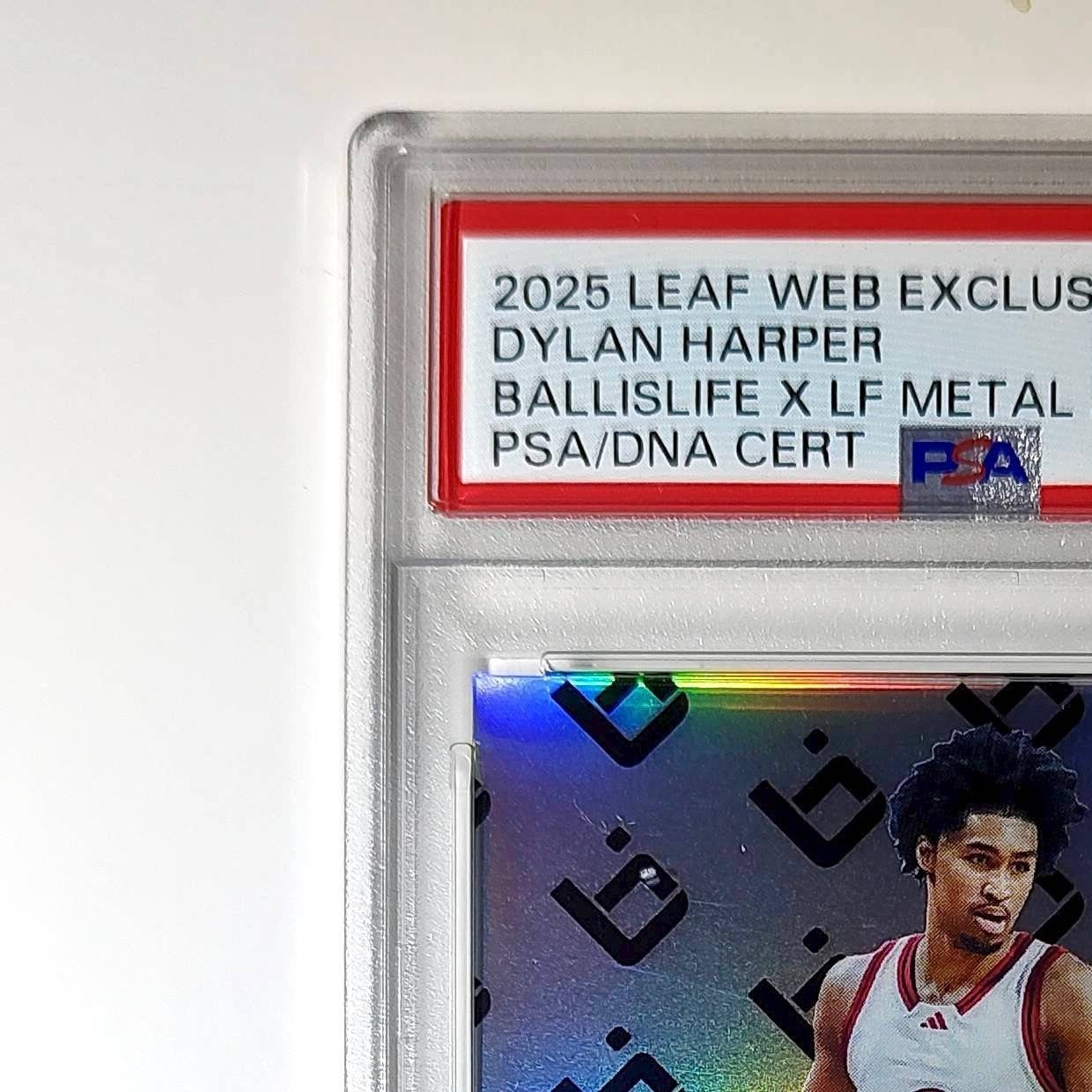 Dylan Harper 2025 Leaf Metal #BILA-DH1 Refractor PSA 8 Auto 10