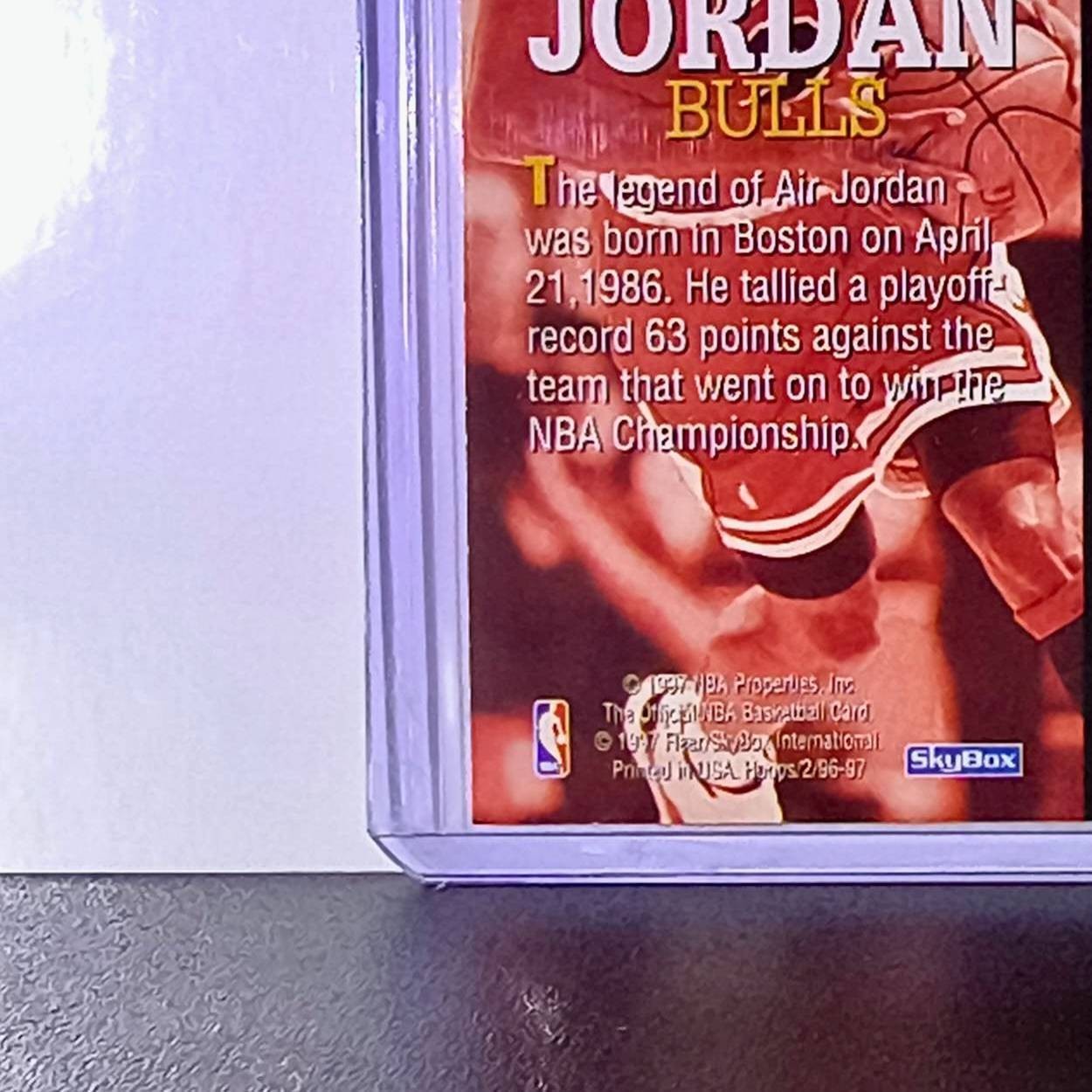 Michael Jordan 1996-97 Hoops  Career Best Game #335 Basketball Card Bulls