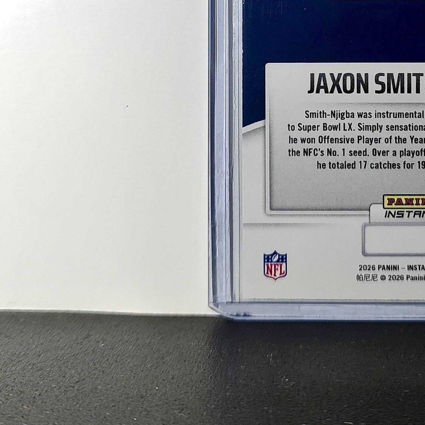 Jaxon Smith-Njigba 2026 Panini NFL Super Bowl LIX Champions #7 Seattle Seahawks