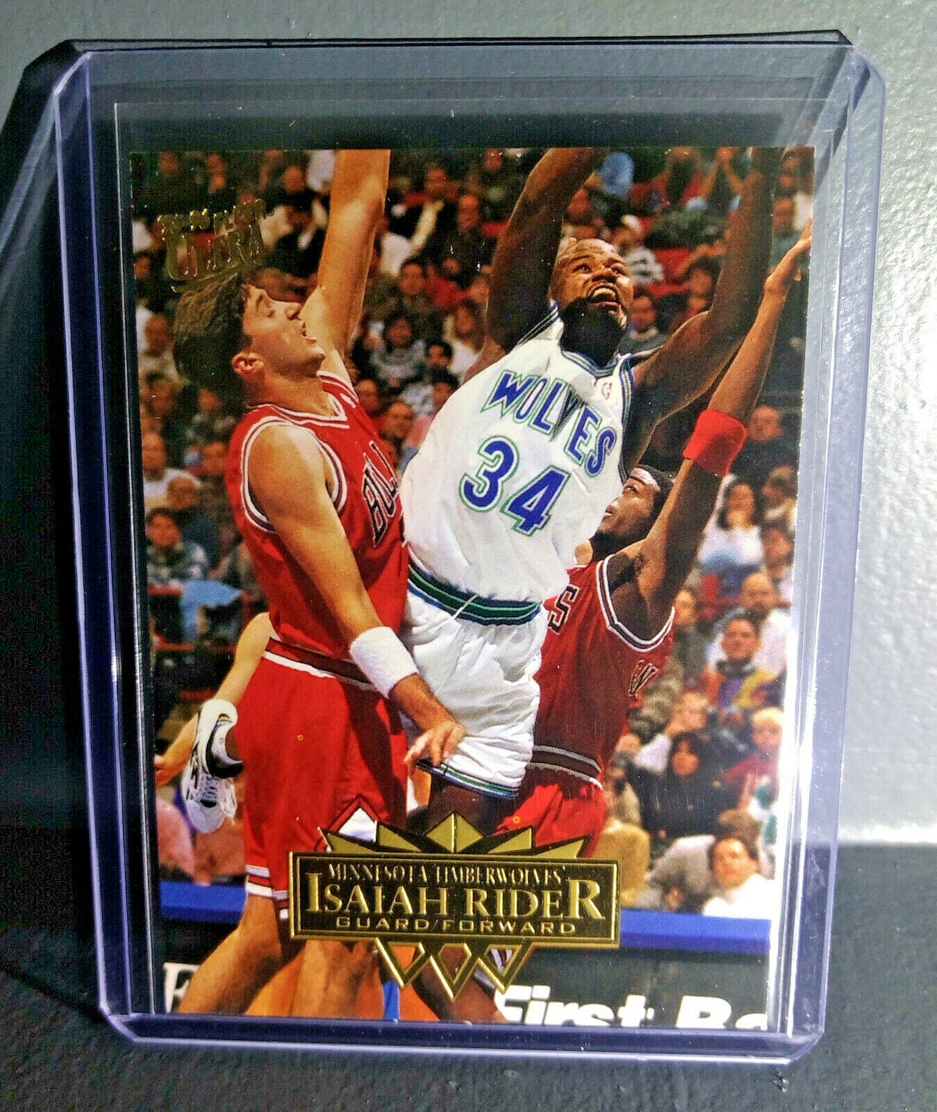 1995-96 Isaiah Rider Fleer Ultra #108 Basketball Card