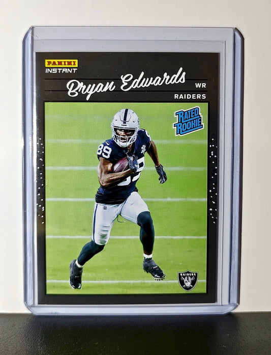 Bryan Edwards Rookie 2020 Panini NFL #30 Rated Rookie Card Las Vegas Raiders