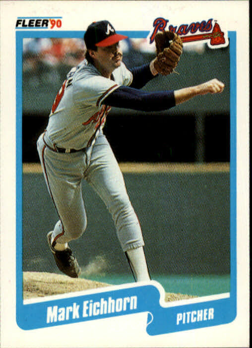 1990 Mark Eichhorn Fleer Baseball Card #580