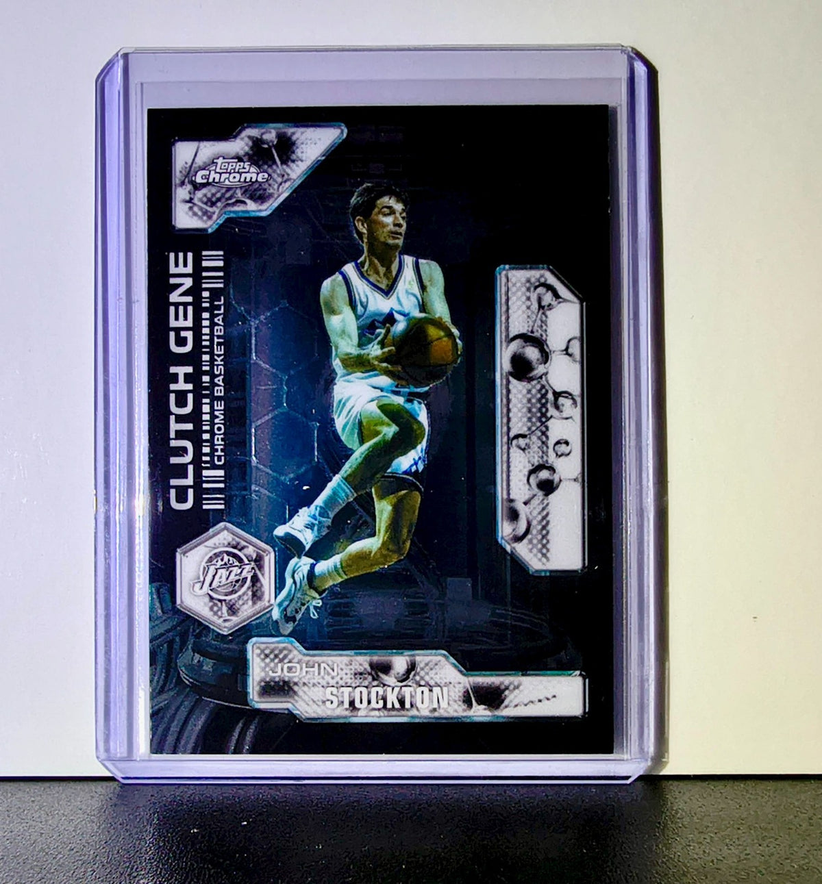 John Stockton 2025-26 NBA Topps Chrome Update Clutch Gene #CG-30 Card Utah Jazz