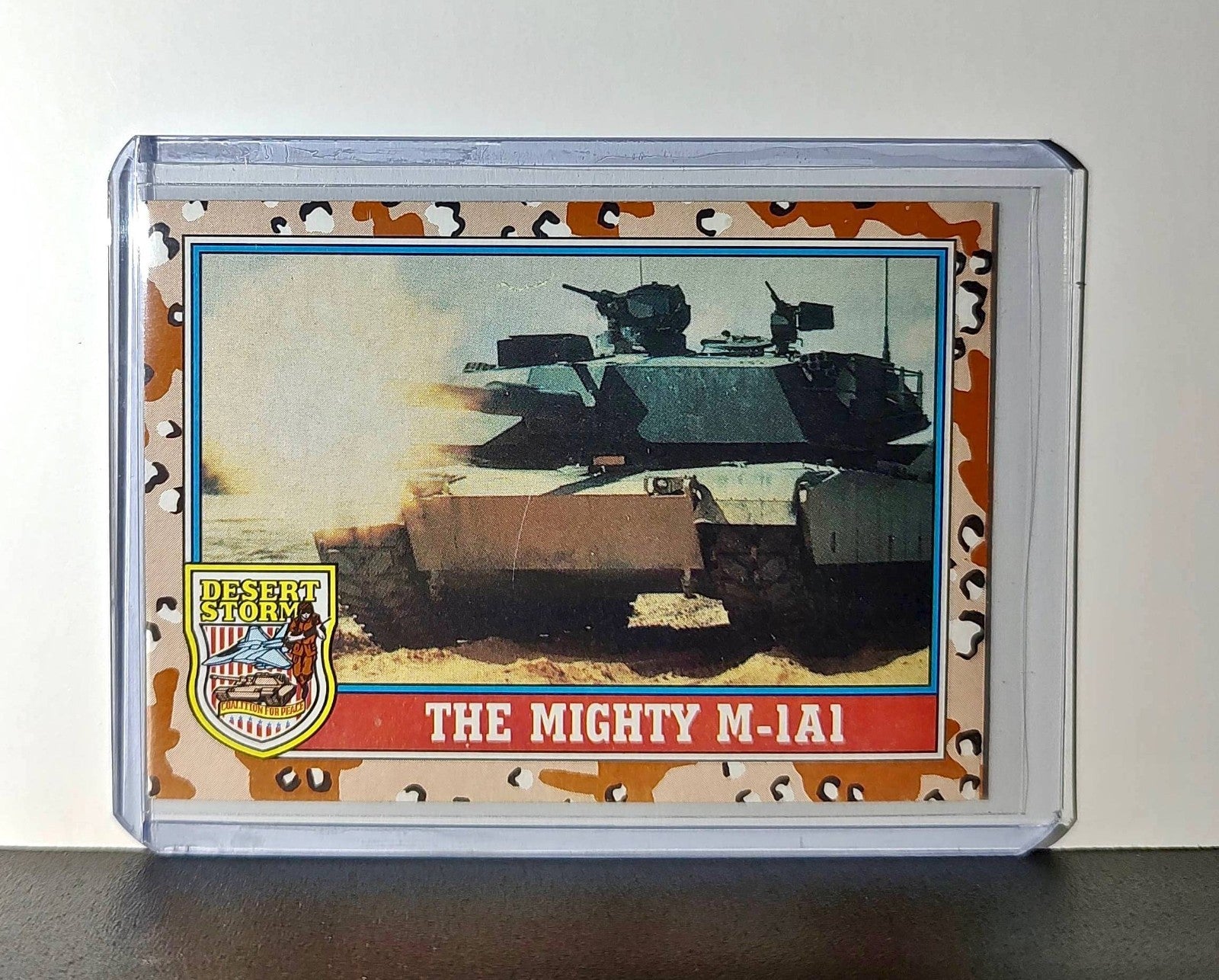 The Mighty M1A1 Abrams 1991 Topps Desert Storm #97 Card