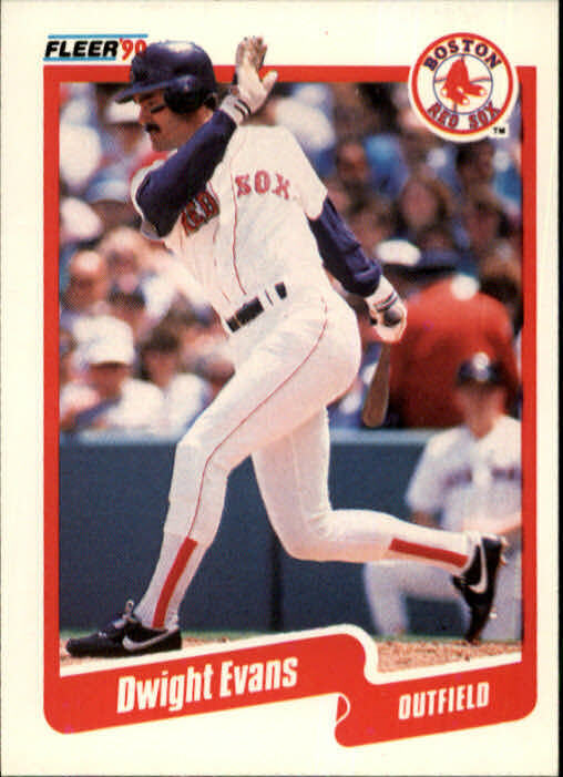 1990 Dwight Evans Fleer Baseball Card #274