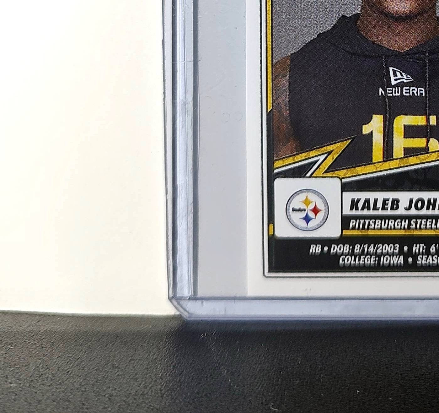 Kaleb Johnson Rookie 2025 Panini NFL #156 Sticker Steelers