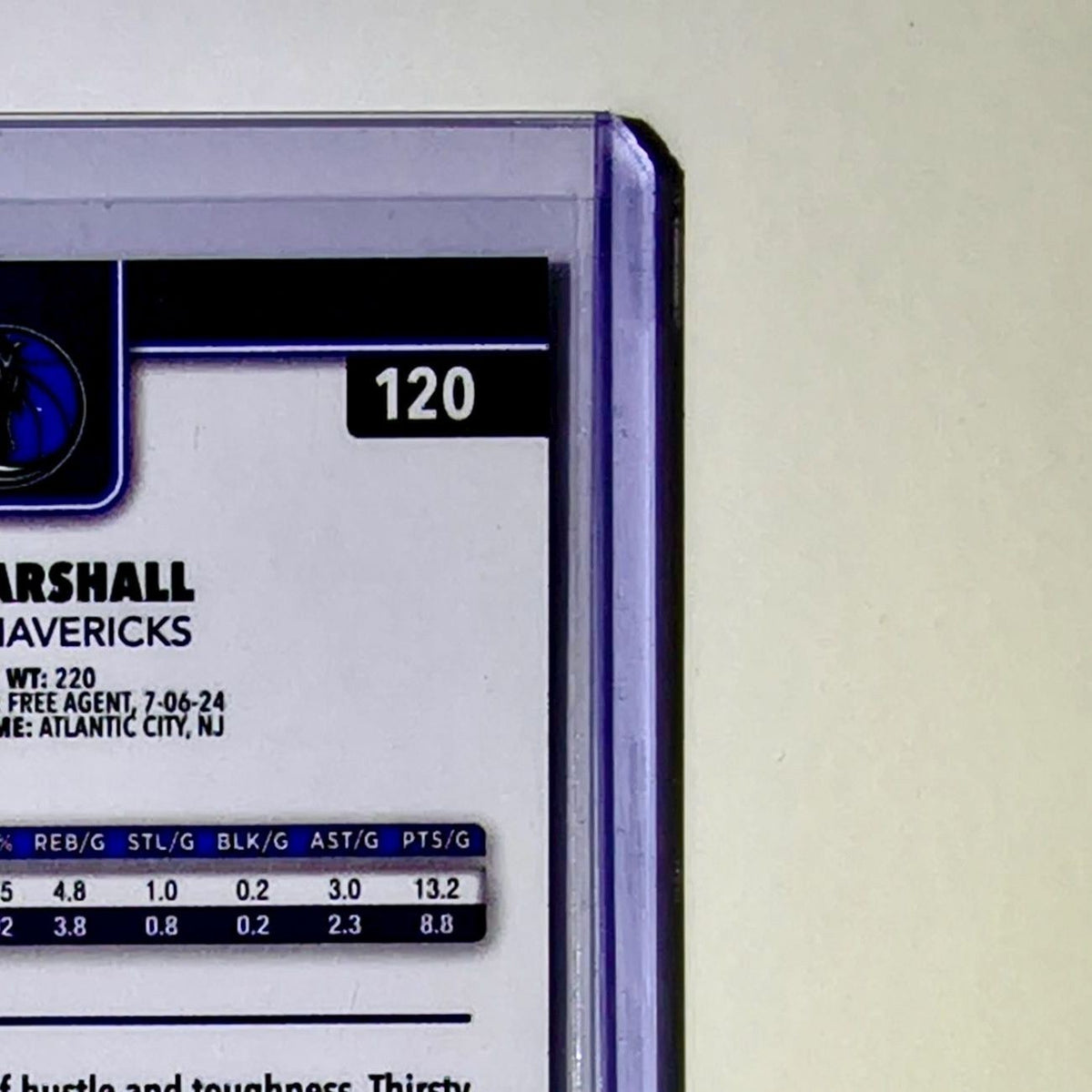 Naji Marshall 2025-26 NBA Topps Chrome Update X-Fractor #120 Card Mavericks