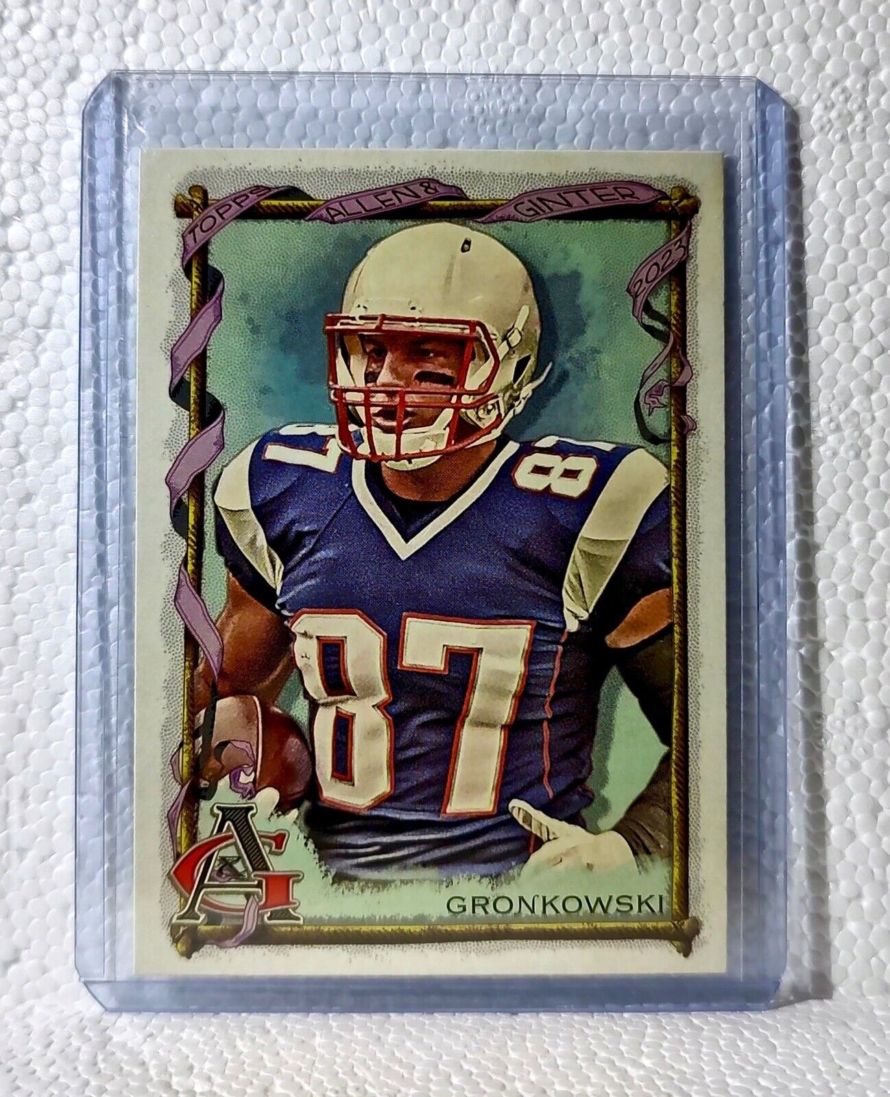 Rob Gronkowski 2023 Topps Allen & Ginter #407 Football Card New England Patriots
