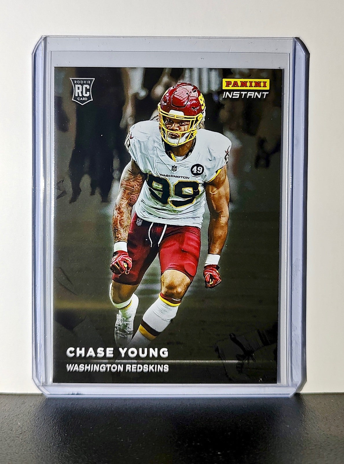 Chase Young Rookie 2020 Panini NFL #21 Rookie Spotlight Card Washington Redskins