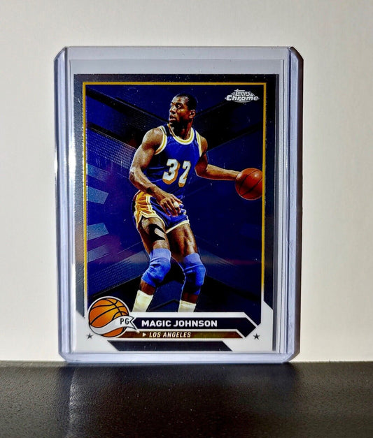 Magic Johnson 2023-24 Topps Chrome NBA #97 Card Los Angeles Lakers