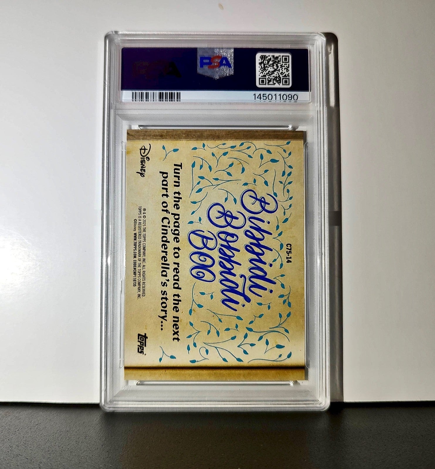 Cinderella boards her magic carriage ride 2025 Topps Disney #C75-14 PSA 9