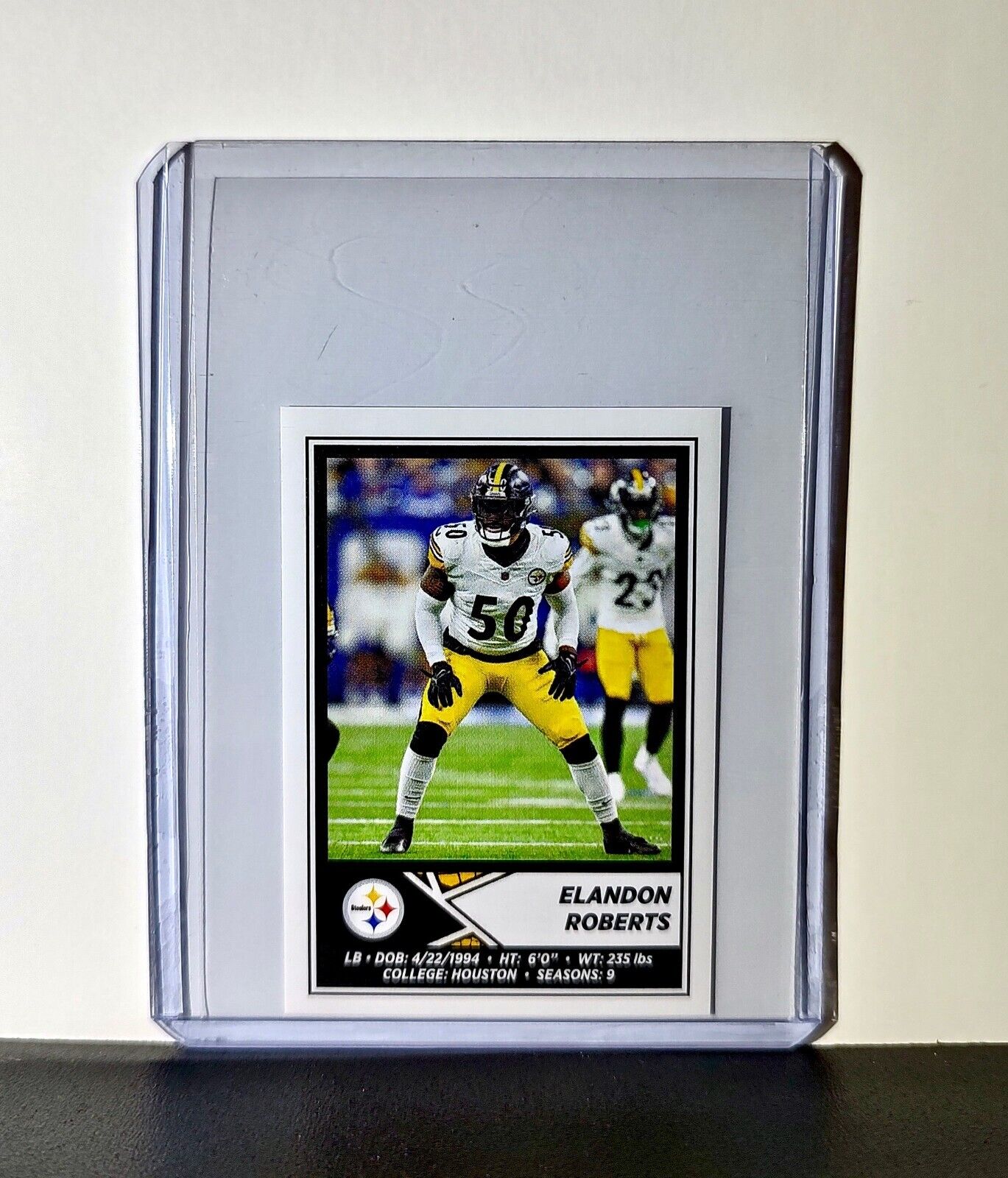 Elandon Roberts 2024 Panini NFL Sticker #163 Pittsburgh Steelers