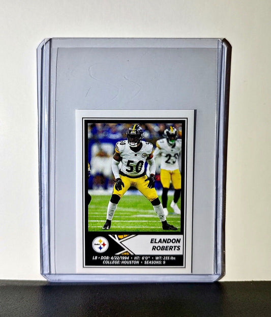 Elandon Roberts 2024 Panini NFL Sticker #163 Pittsburgh Steelers