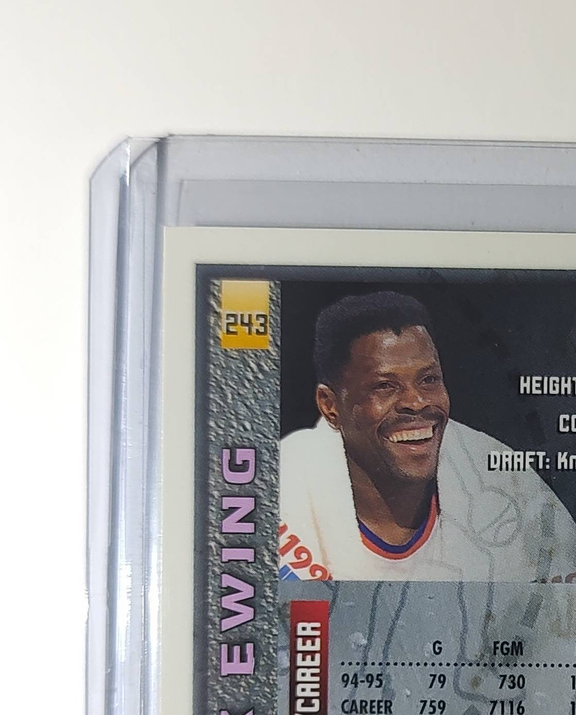 Patrick Ewing 1995-96 Topps Finest NBA #243 Card New York Knicks