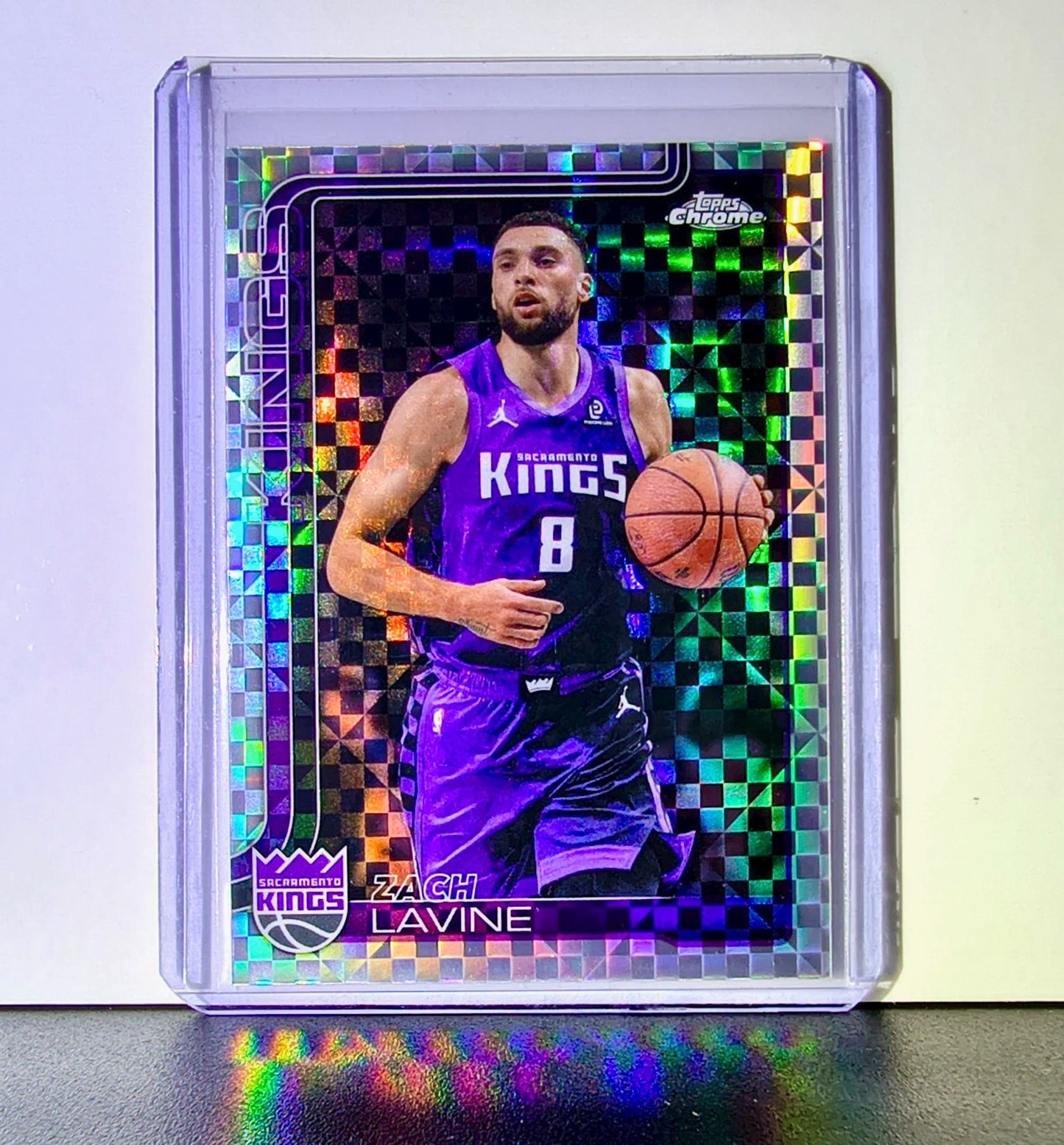 Zach LaVine 2025-26 NBA Topps Chrome Update X-Fractor #63 Card Sacramento Kings