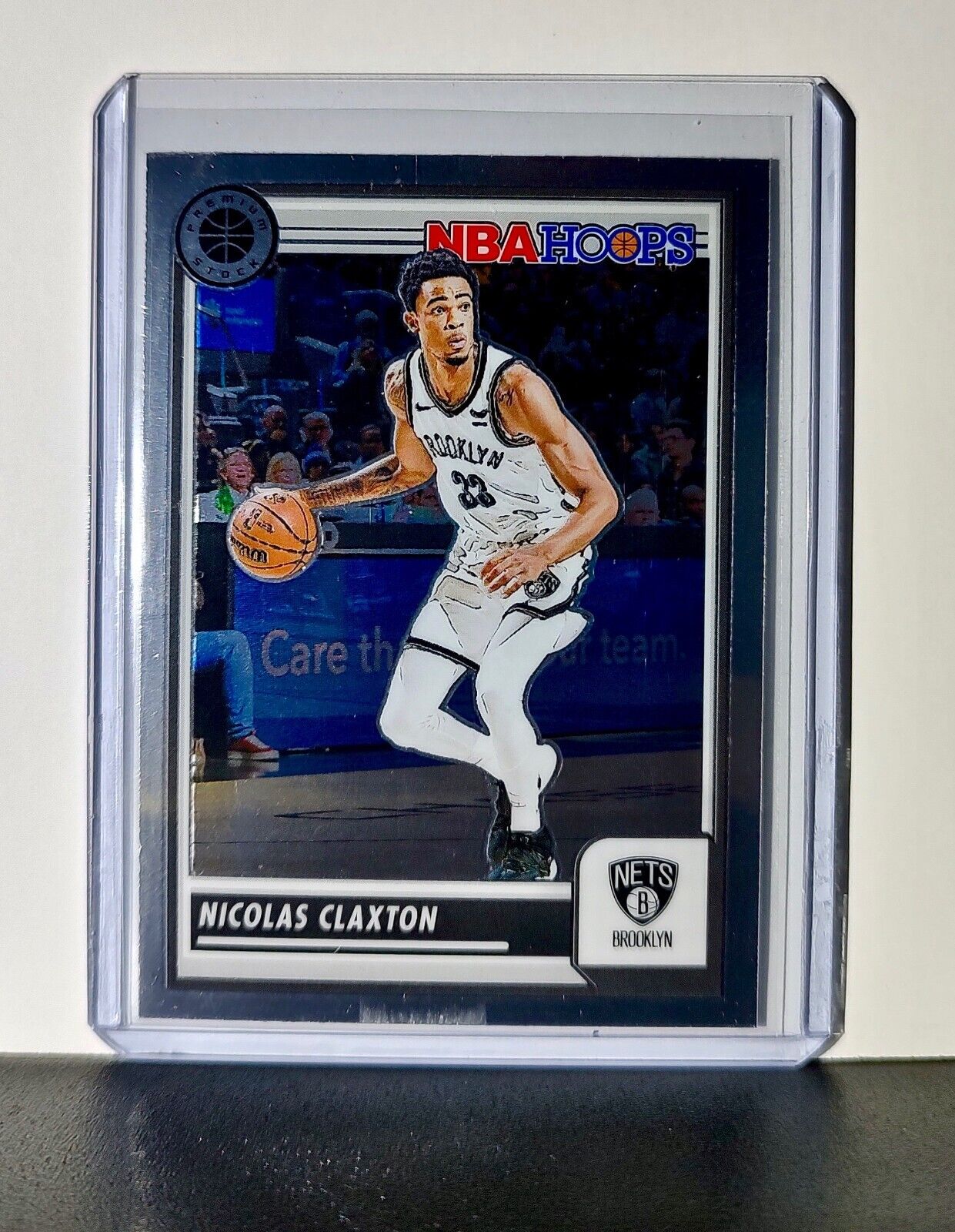 Nicolas Claxton 2023-24 Panini Premium Stock NBA Hoops #259 Card Brooklyn Nets