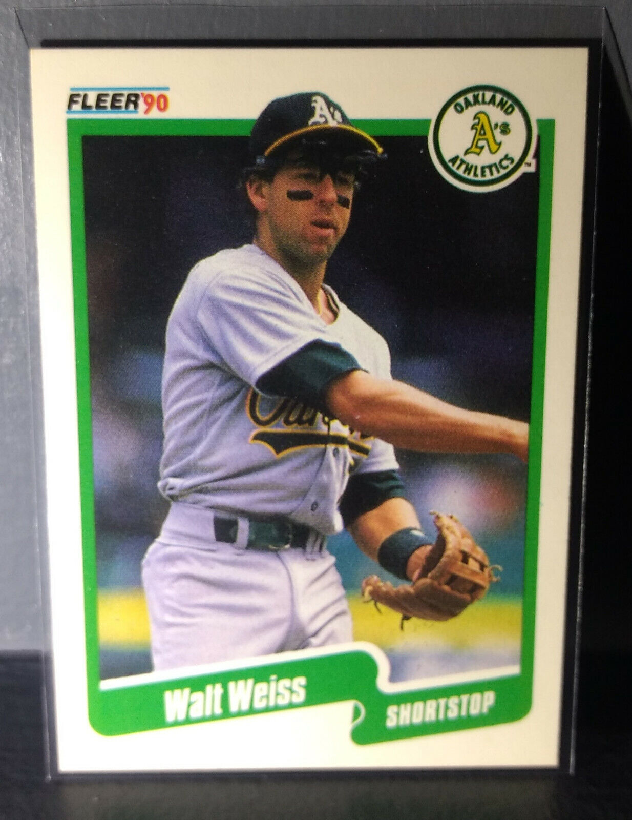 1990 Walt Weiss Fleer Baseball Card #22