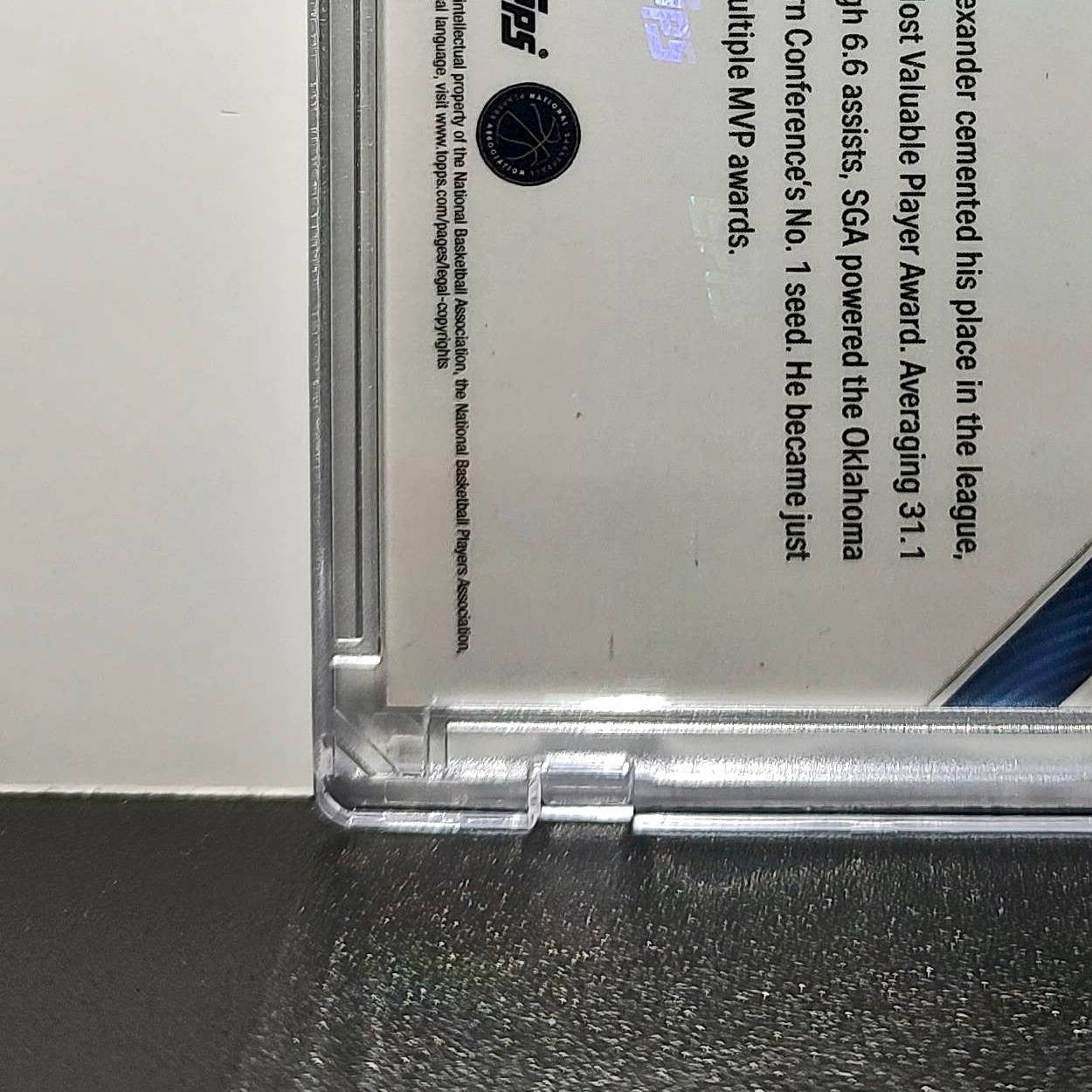 Shai Gilgeous-Alexander 2025-26 Topps MVPA Most Valuable Player 18/50 Gold Card