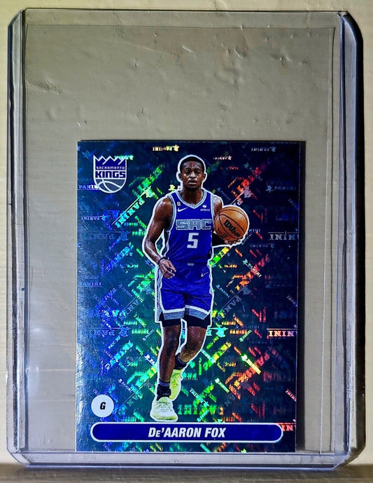 2023-24 De'Aaron Fox Panini NBA Basketball #450 Sticker Sacramento Kings