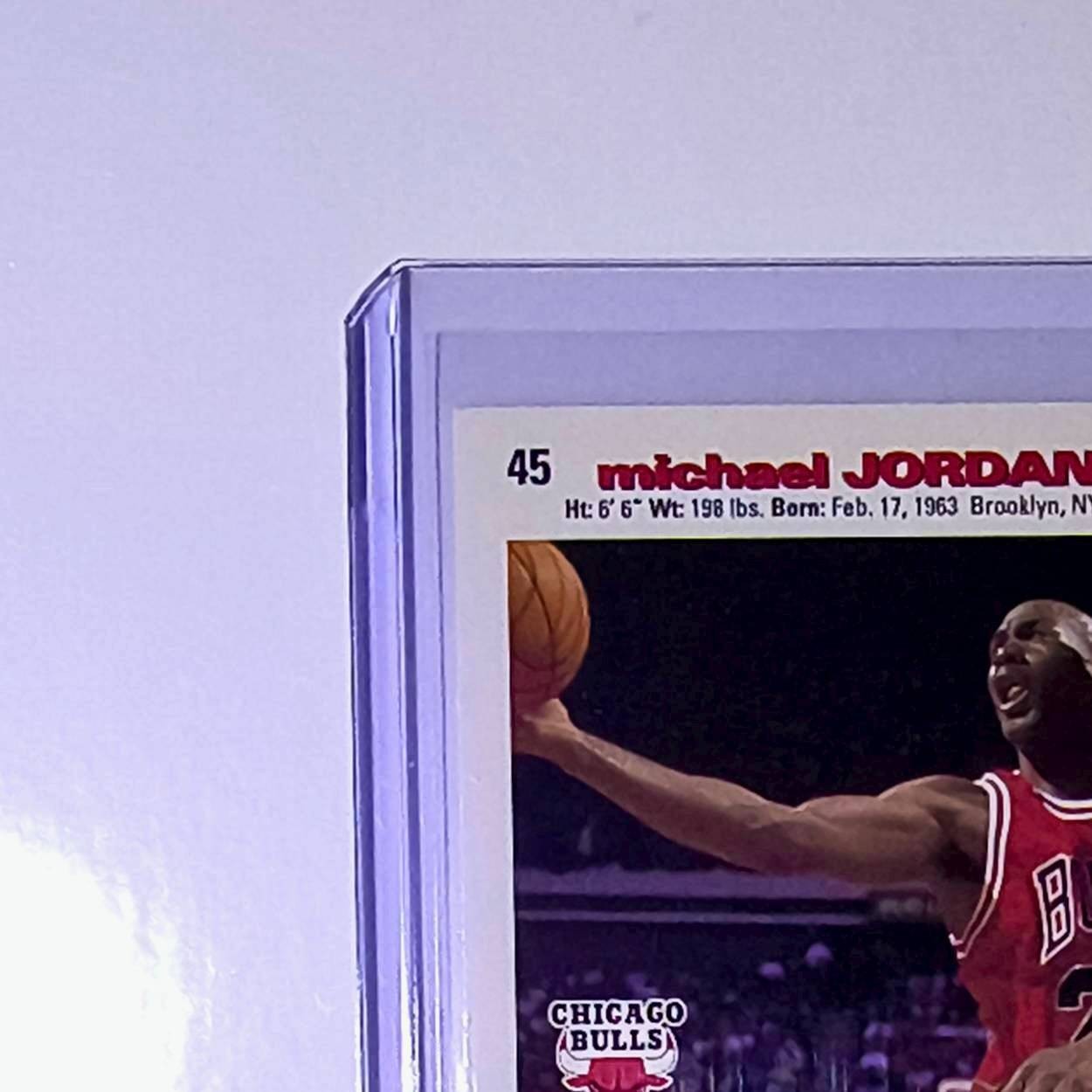 Michael Jordan 1995-96 Upper Deck Collector's Choice #45 Card Chicago Bulls