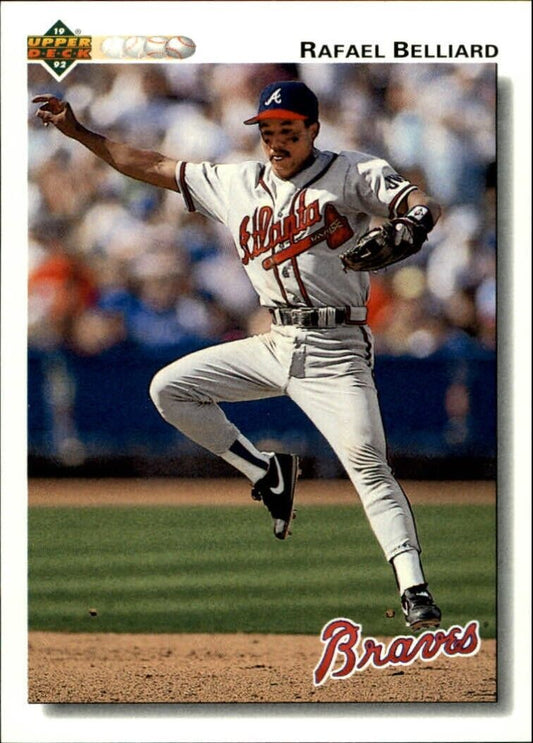 Rafael Belliard 1992 Upper Deck MLB #510 Baseball Card Atlanta Braves