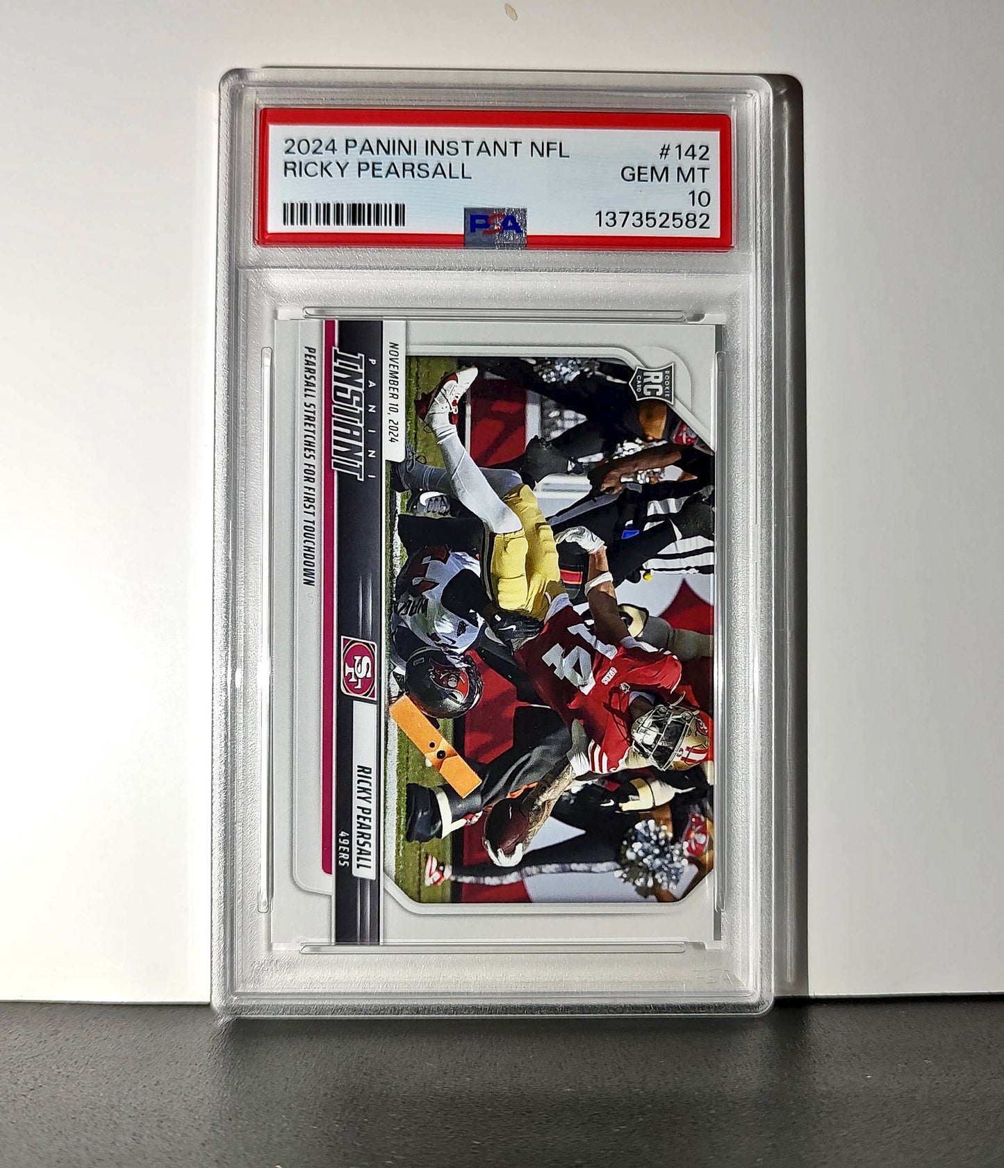 Ricky Pearsall Rookie 2024 Panini Instant NFL #142 PSA 10 Gem Mint