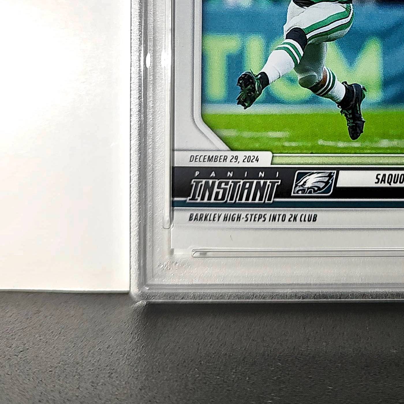 Saquon Barkley 2024 Panini Milestone NFL #236 Eagles 1 of 809 PSA 10 Gem Mint