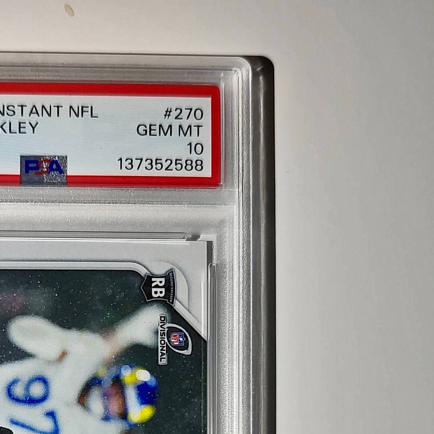 Saquon Barkley 2024 Panini Record Breaker NFL #270 Philadelphia Eagles PSA 10