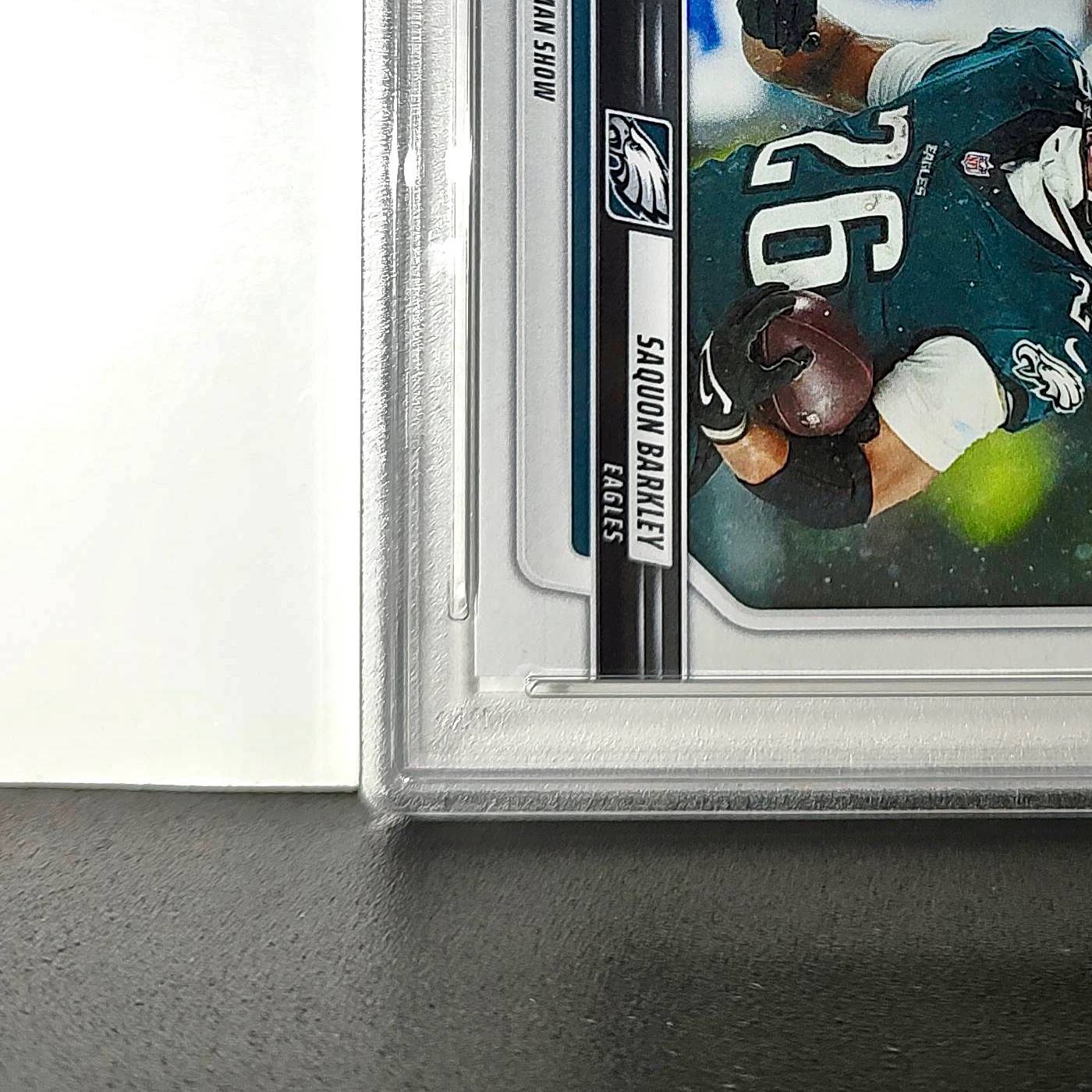 Saquon Barkley 2024 Panini Record Breaker NFL #270 Philadelphia Eagles PSA 10