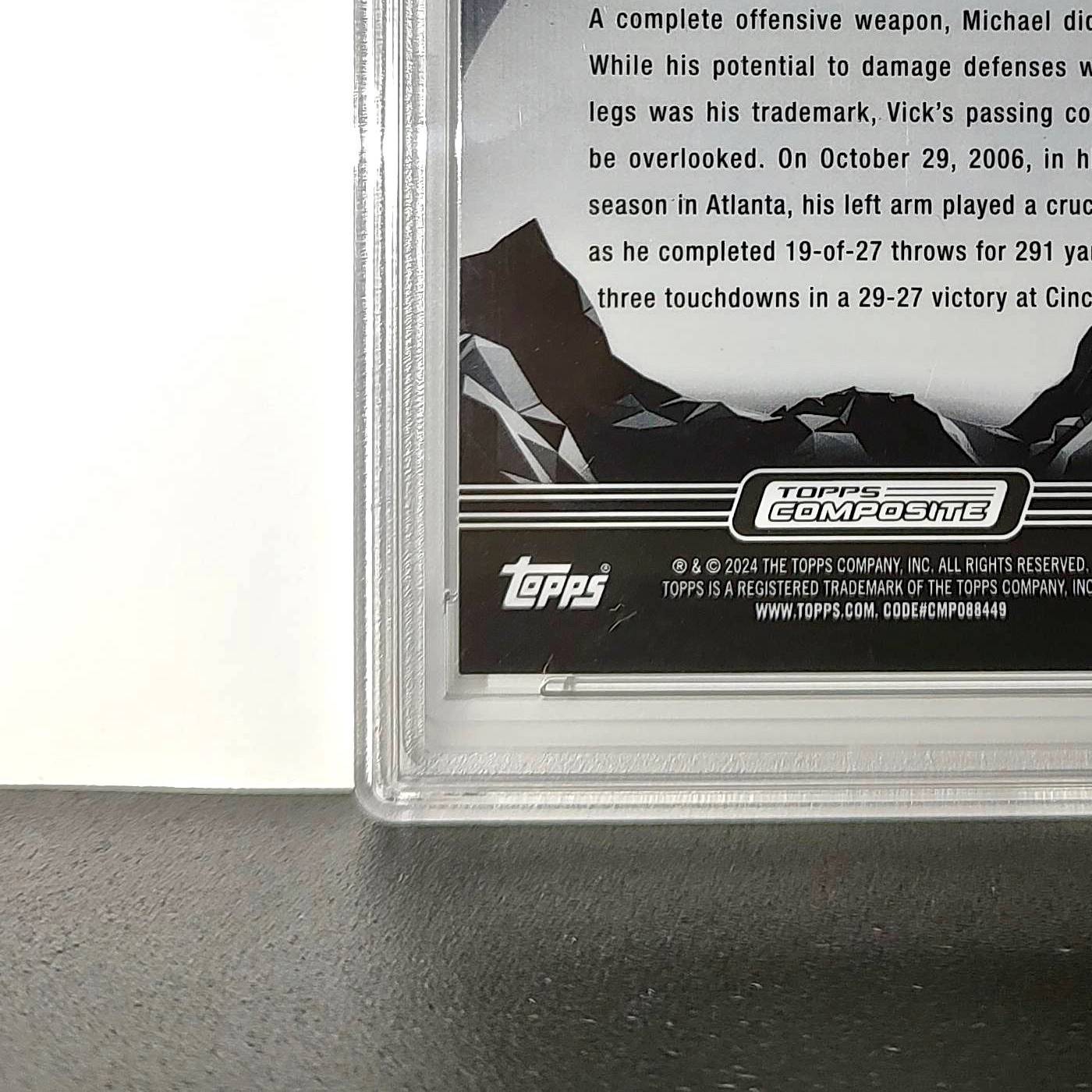 Michael Vick 2023 Topps Midnight 15/75 #302 Dusk PSA 9 Mint