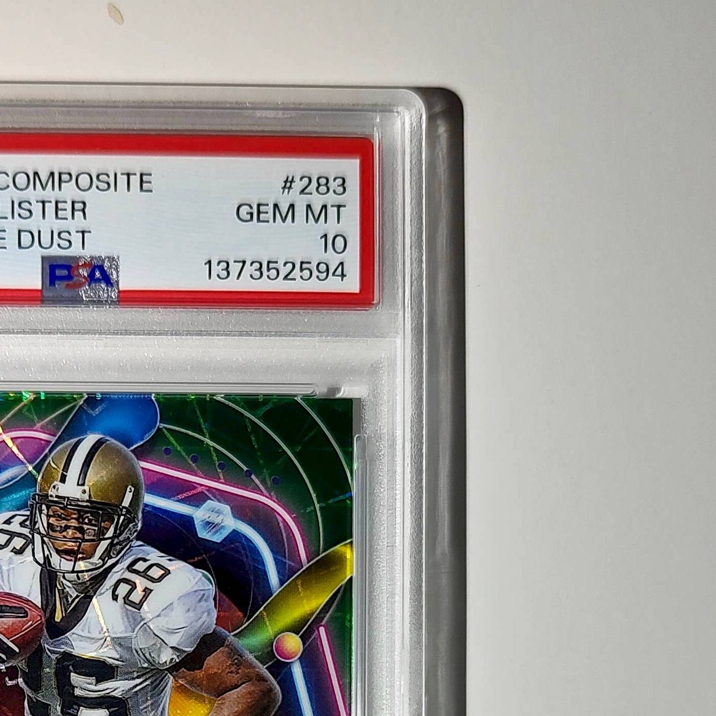 Deuce McAllister 2023 Topps Chrome Cosmic 69/75 #283 Green Space Dust PSA 10 Gem
