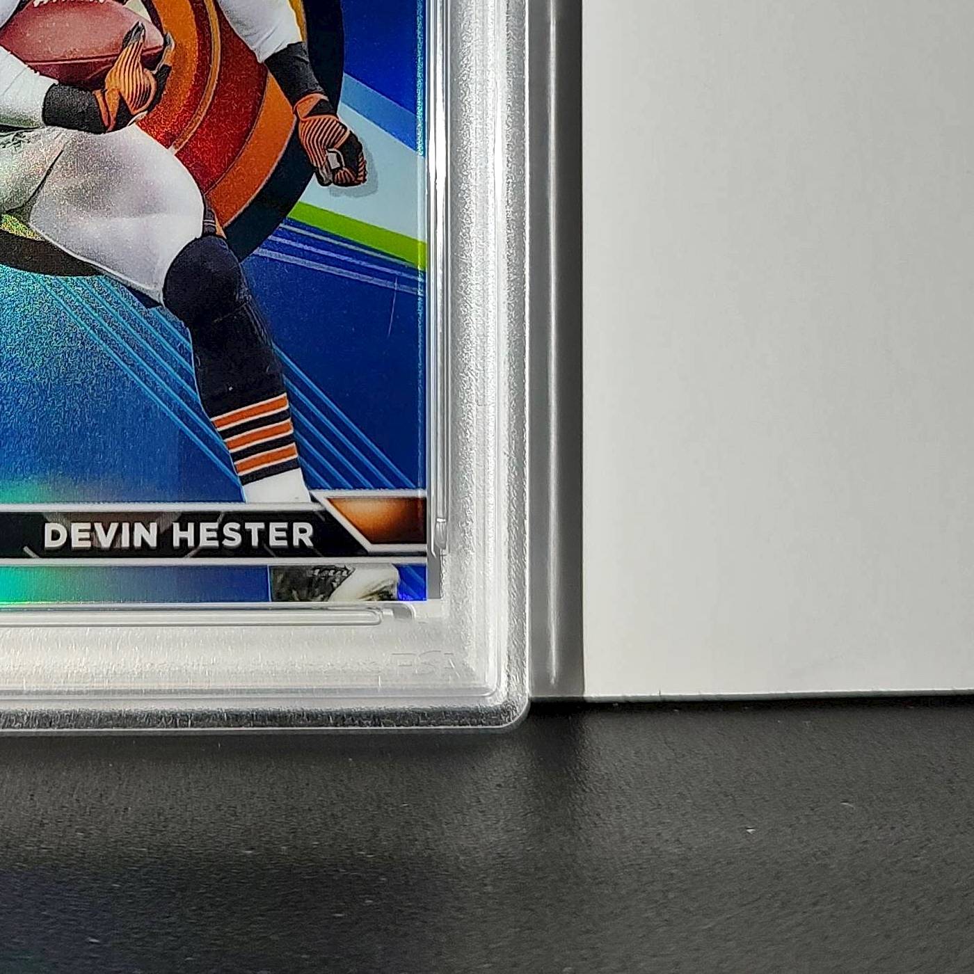 Devin Hester 2023 Topps Finest 325/325 #163 Sky Blue Refractor PSA 9 Mint