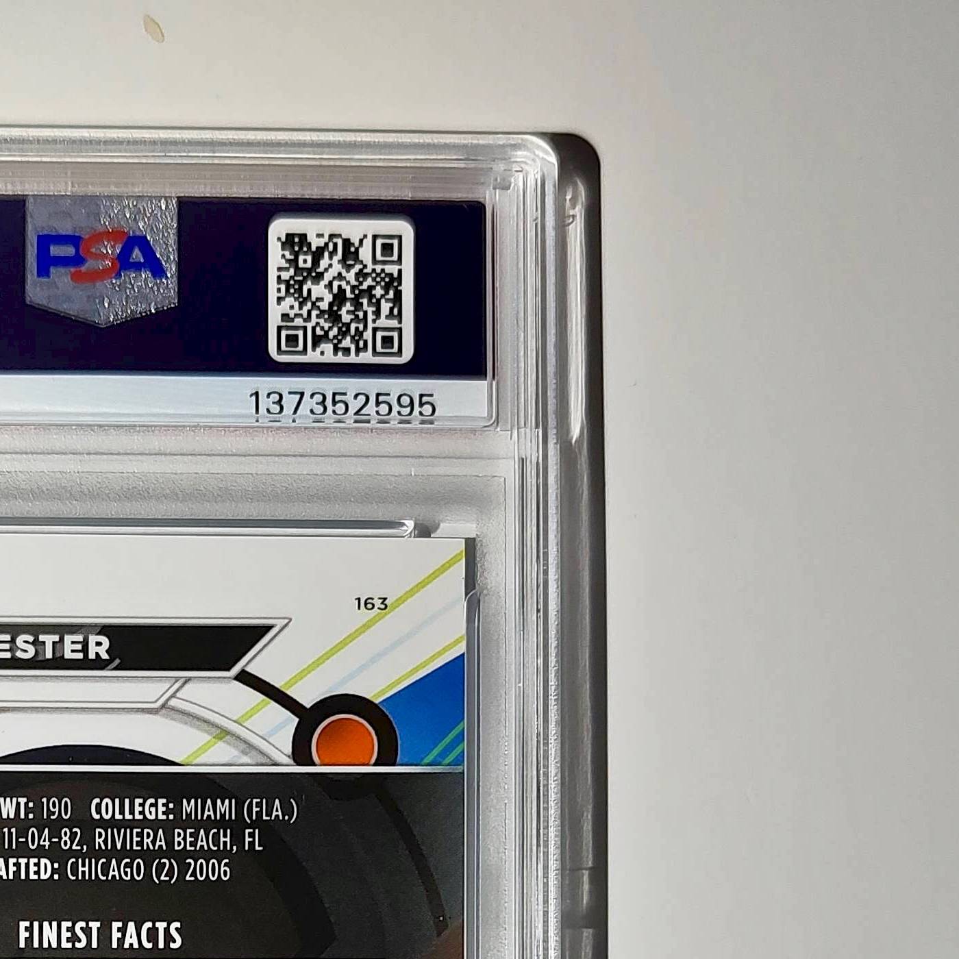 Devin Hester 2023 Topps Finest 325/325 #163 Sky Blue Refractor PSA 9 Mint