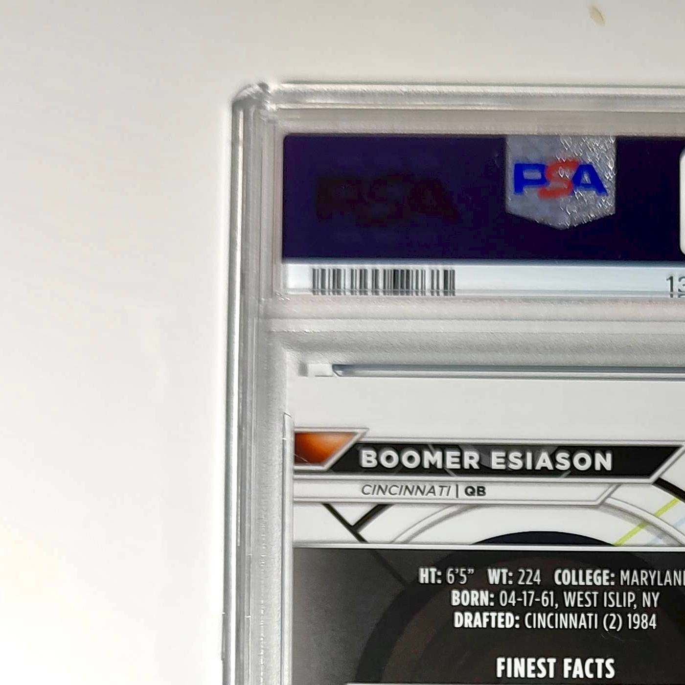 Boomer Esiason 2023 Topps Finest 084/199 #167 Blue Refractor PSA 10 Gem Mint