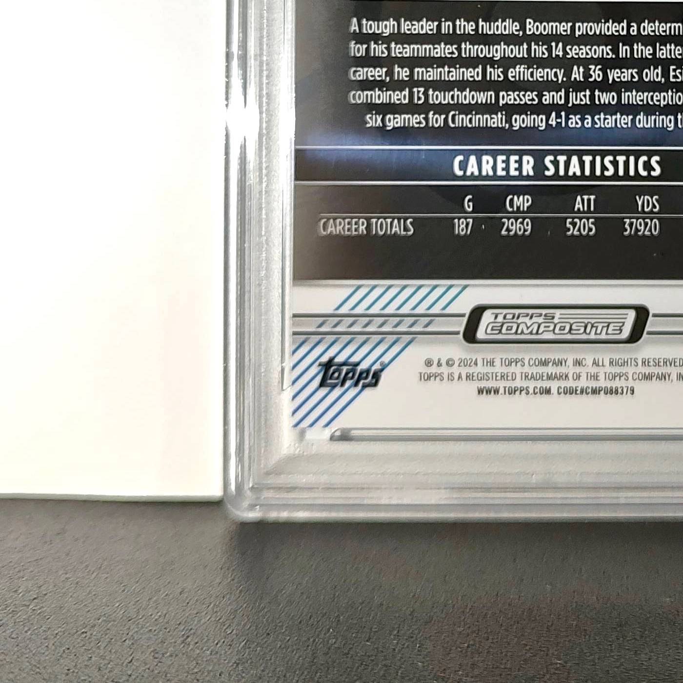 Boomer Esiason 2023 Topps Finest 084/199 #167 Blue Refractor PSA 10 Gem Mint