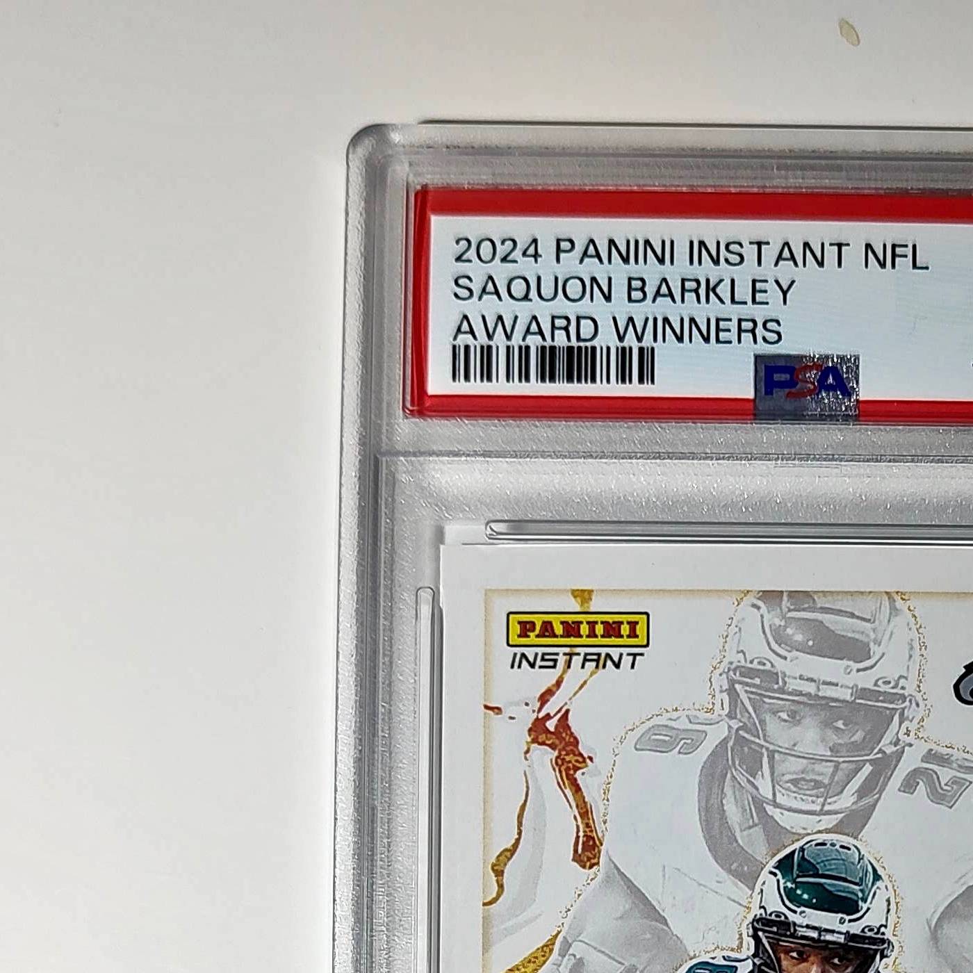 Saquon Barkley 2024 Panini NFL AP Offensive Player of the Year Eagles PSA 10 Gem