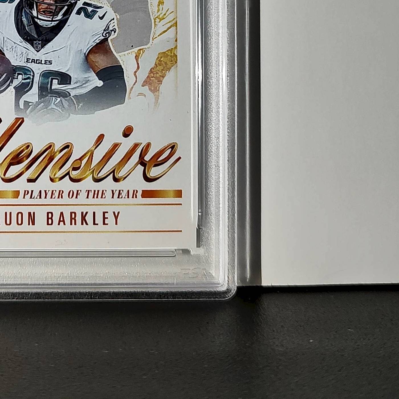 Saquon Barkley 2024 Panini NFL AP Offensive Player of the Year Eagles PSA 10 Gem