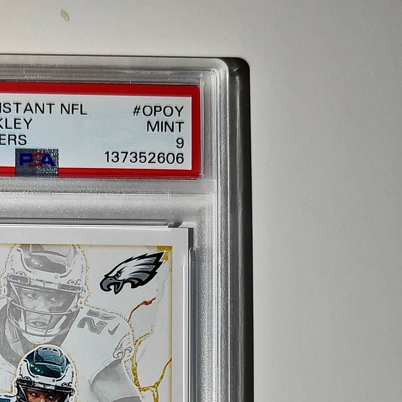 Saquon Barkley 2024 Panini NFL AP Offensive Player of the Year Eagles PSA 9 Mint
