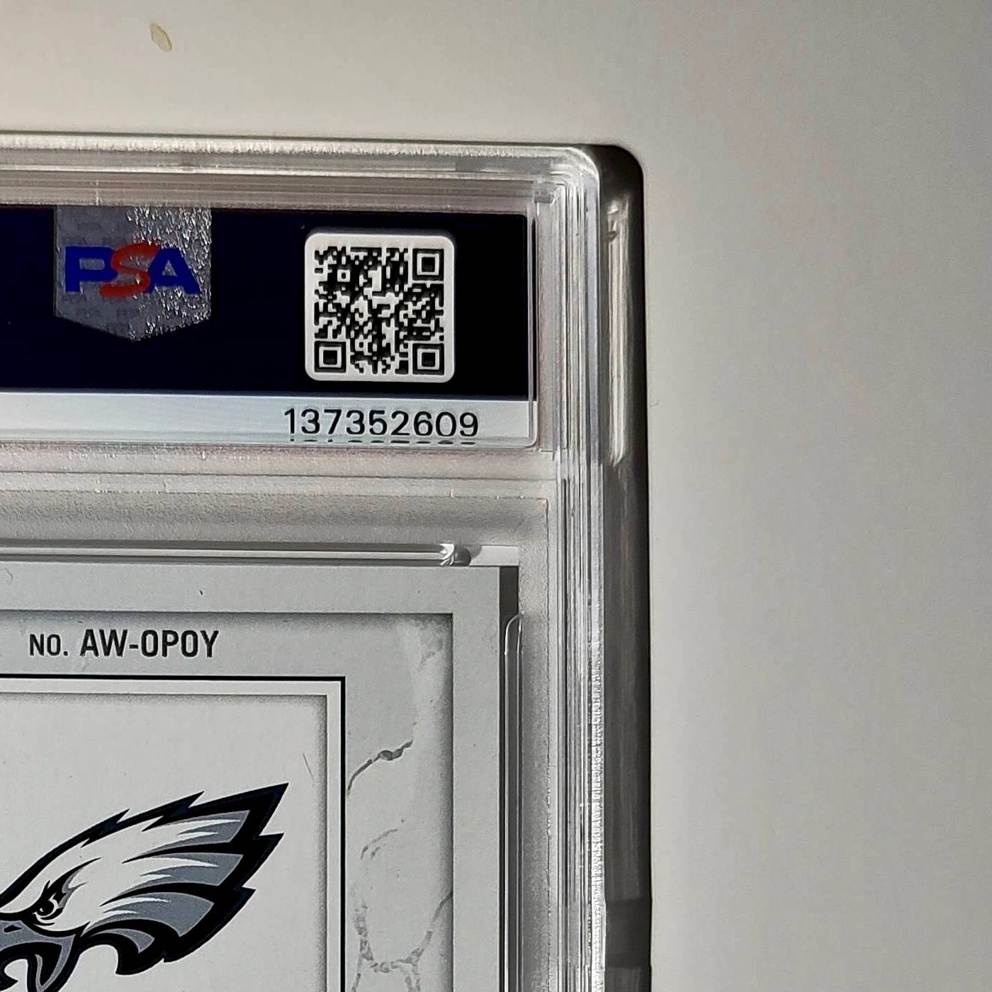 Saquon Barkley 2024 Panini NFL Offensive Player of the Year Eagles PSA 8 NM-MT