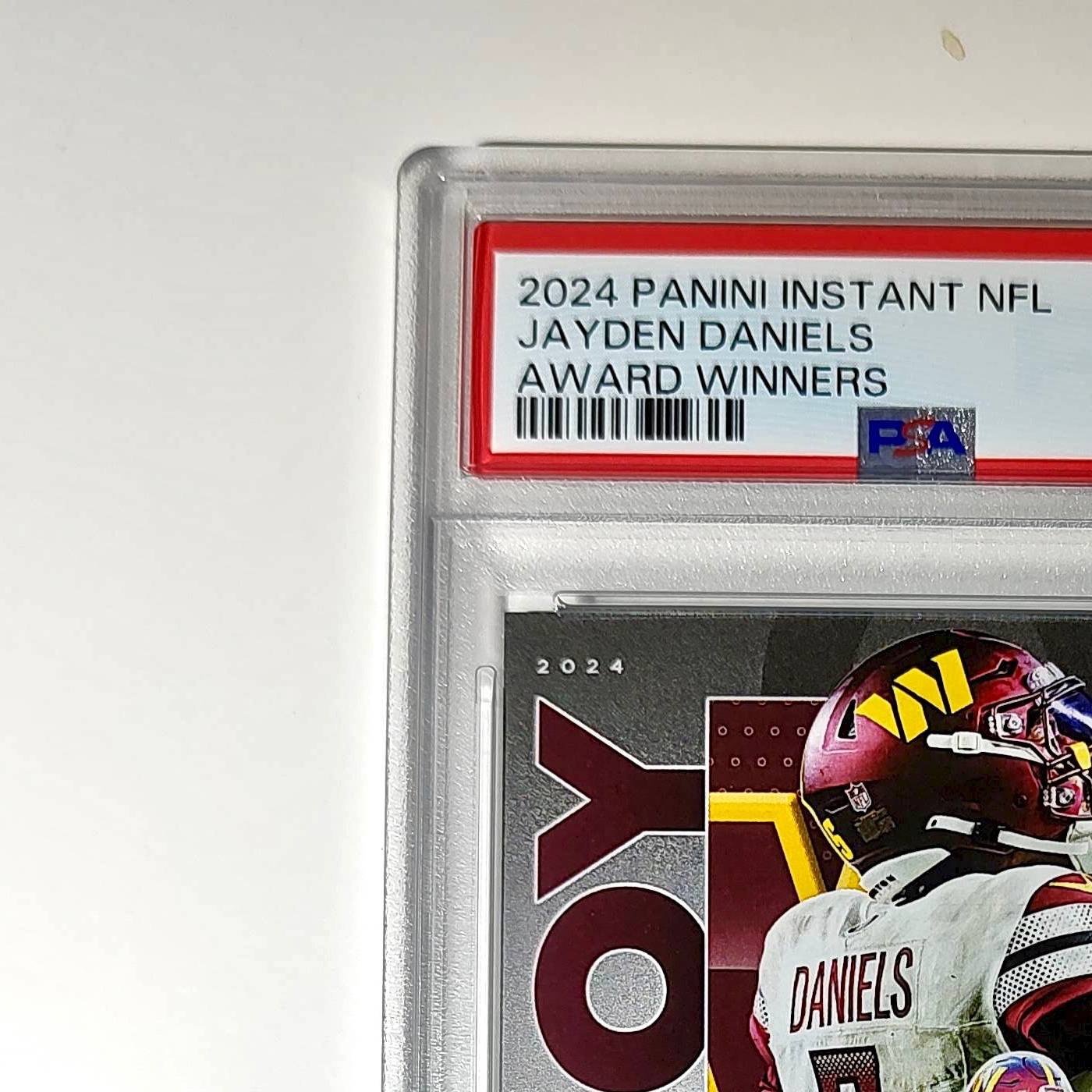 Jayden Daniels 2024 Panini NFL AP Offensive Rookie of the Year Commanders PSA 10