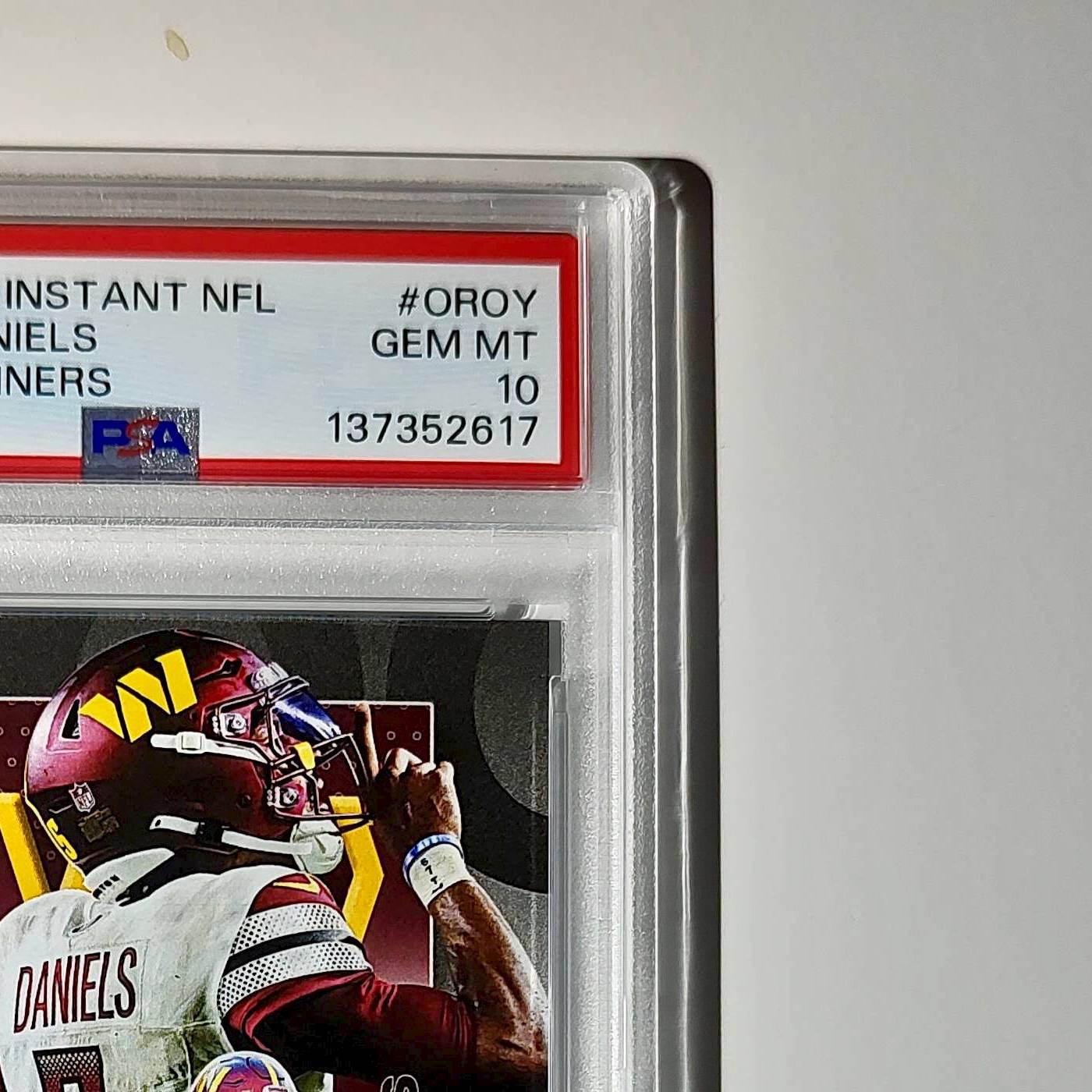 Jayden Daniels 2024 Panini NFL AP Offensive Rookie of the Year Commanders PSA 10