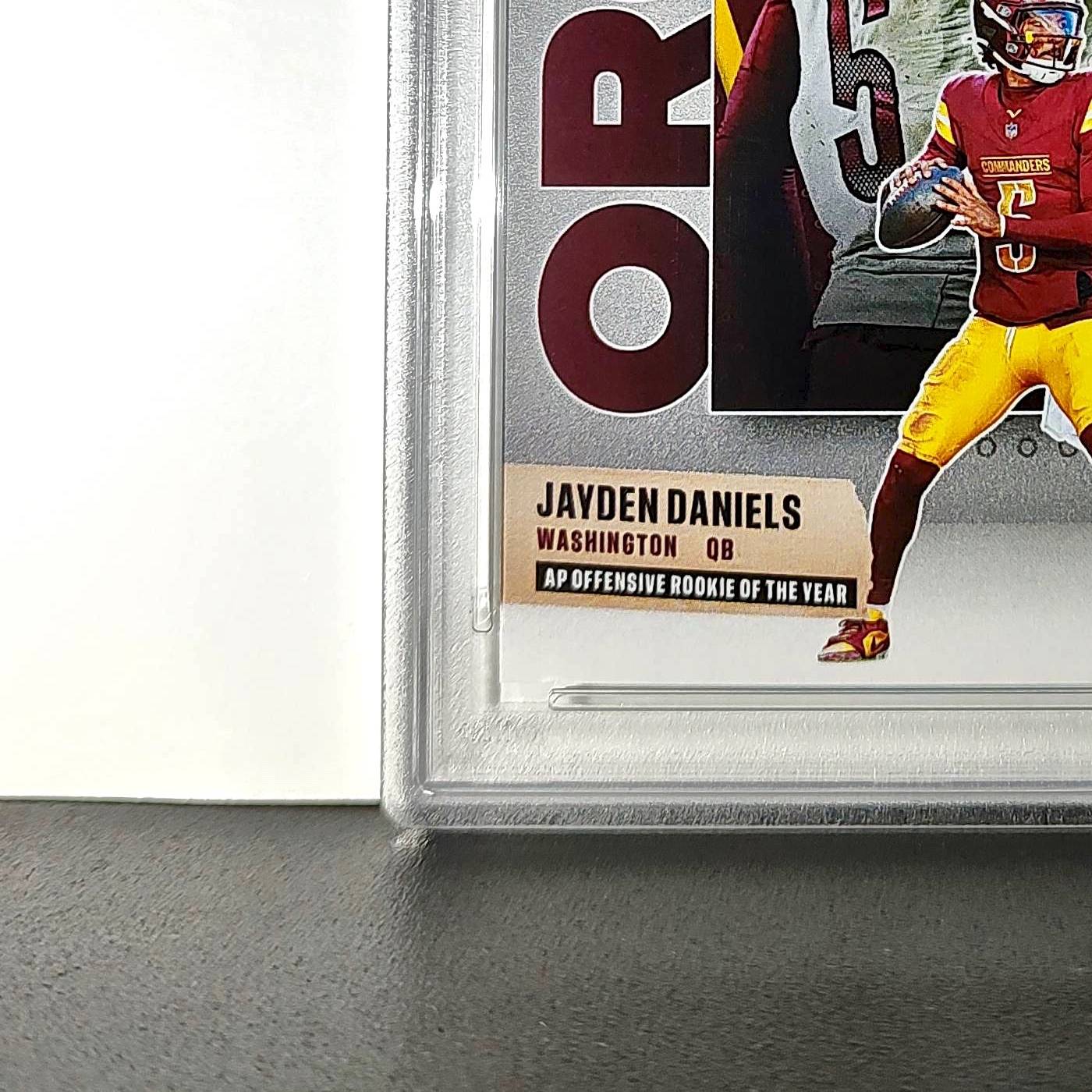 Jayden Daniels 2024 Panini NFL AP Offensive Rookie of the Year Commanders PSA 10