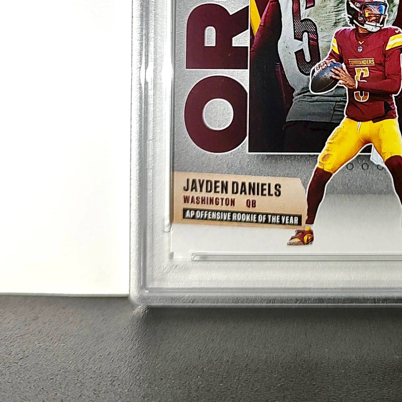 Jayden Daniels 2024 Panini NFL AP Offensive Rookie of the Year Commanders PSA 10
