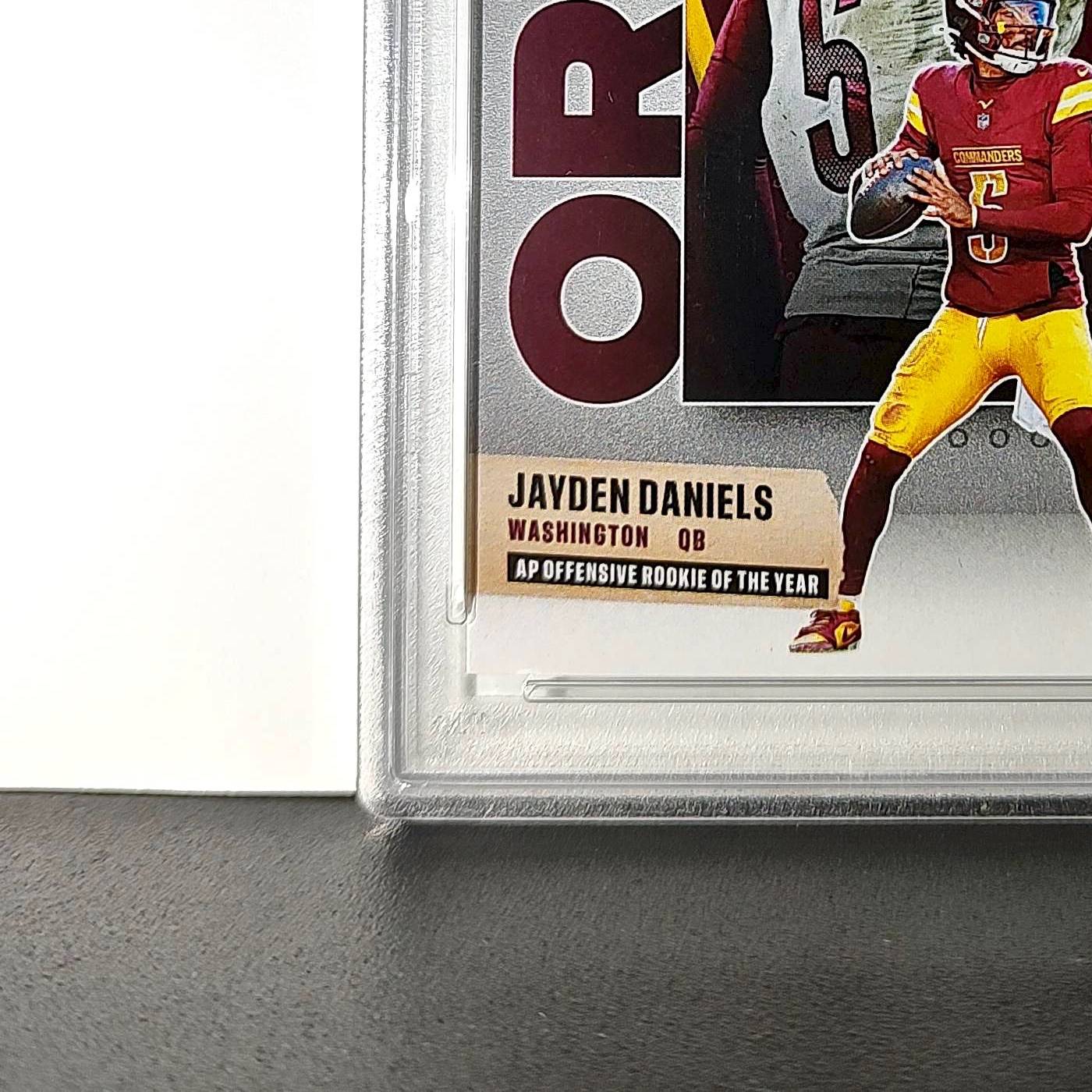 Jayden Daniels 2024 Panini NFL AP Offensive Rookie of the Year Commanders PSA 10