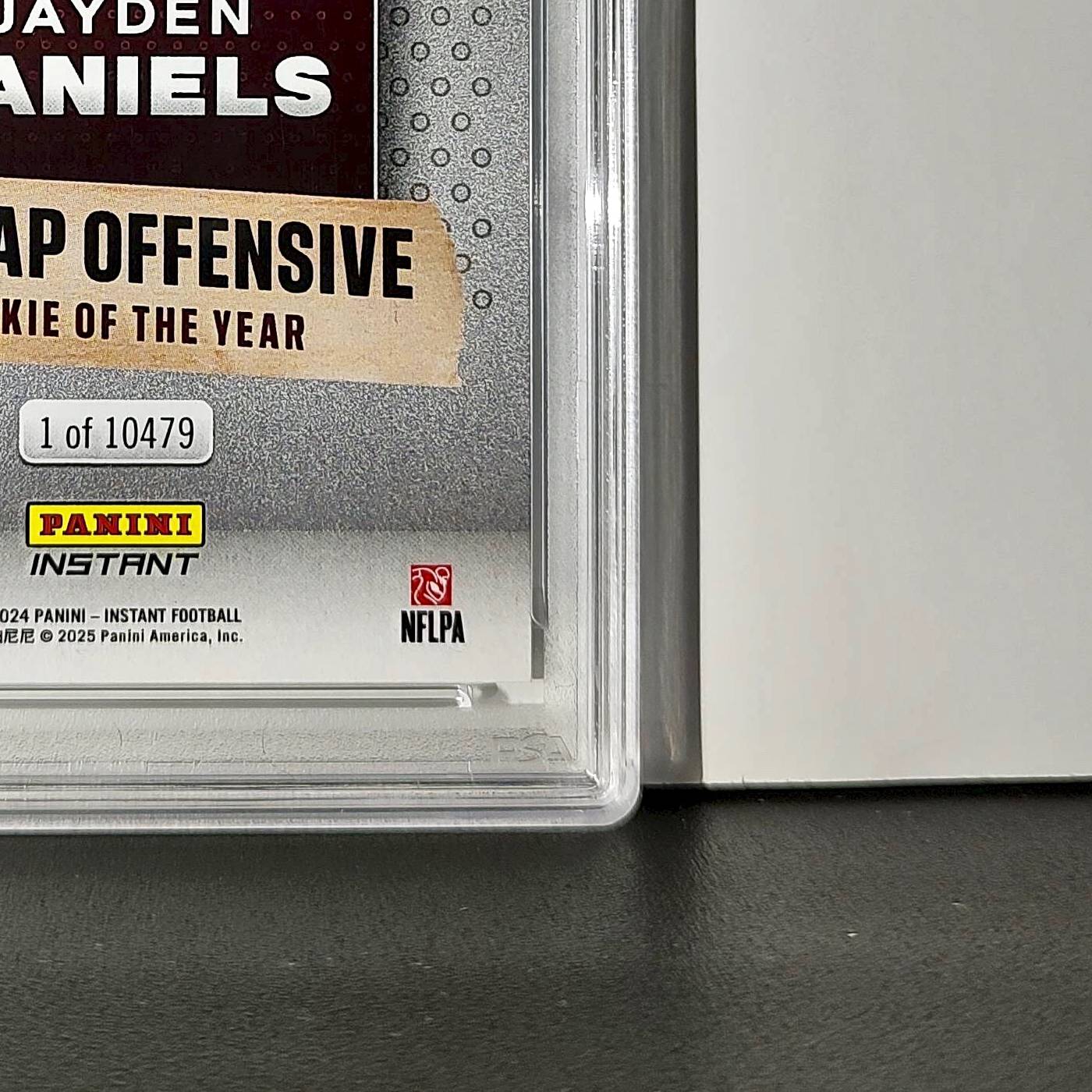 Jayden Daniels 2024 Panini NFL AP Offensive Rookie of the Year Commanders PSA 10