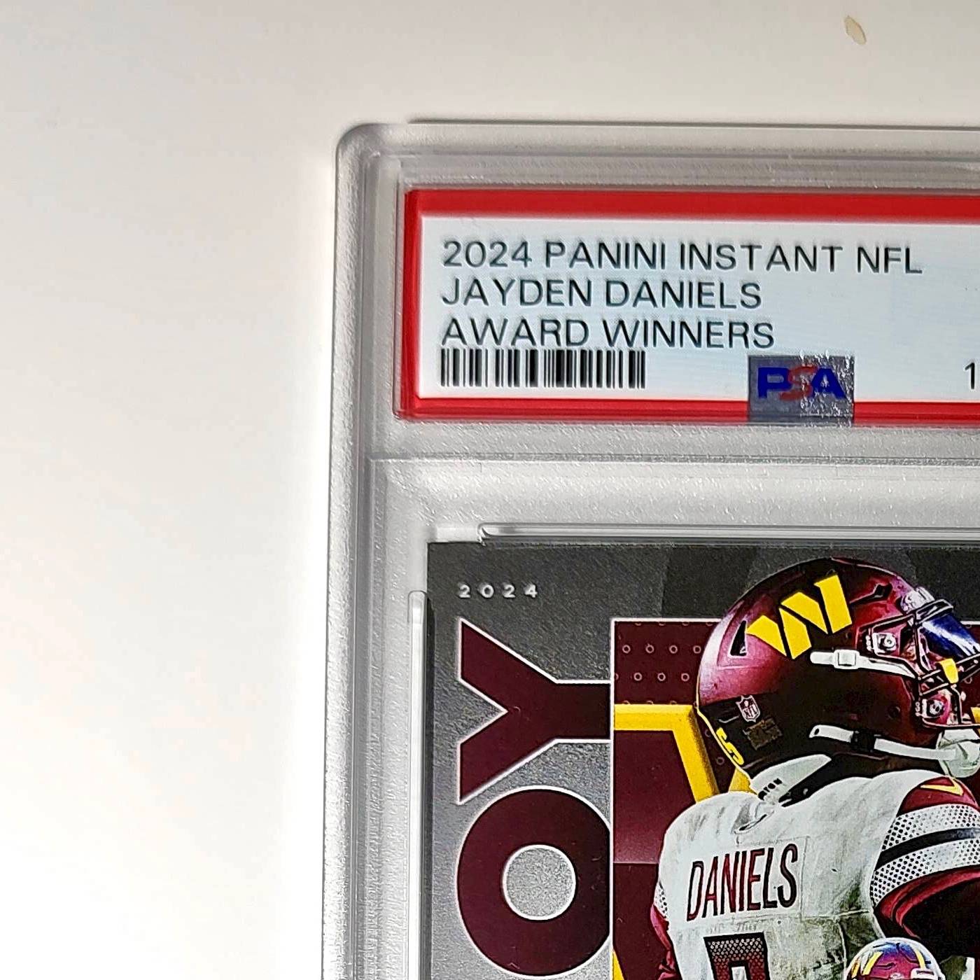 Jayden Daniels 2024 Panini NFL AP Offensive Rookie of the Year Commanders PSA 10