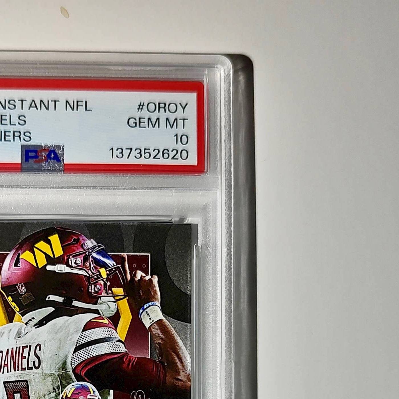 Jayden Daniels 2024 Panini NFL AP Offensive Rookie of the Year Commanders PSA 10