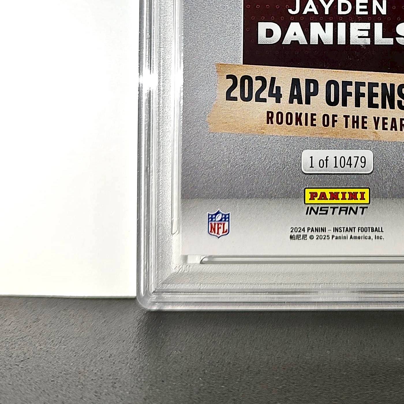Jayden Daniels 2024 Panini NFL AP Offensive Rookie of the Year Commanders PSA 10