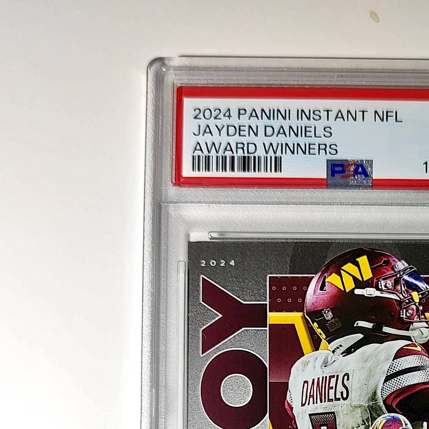 Jayden Daniels 2024 Panini NFL AP Offensive Rookie of the Year Commanders PSA 10